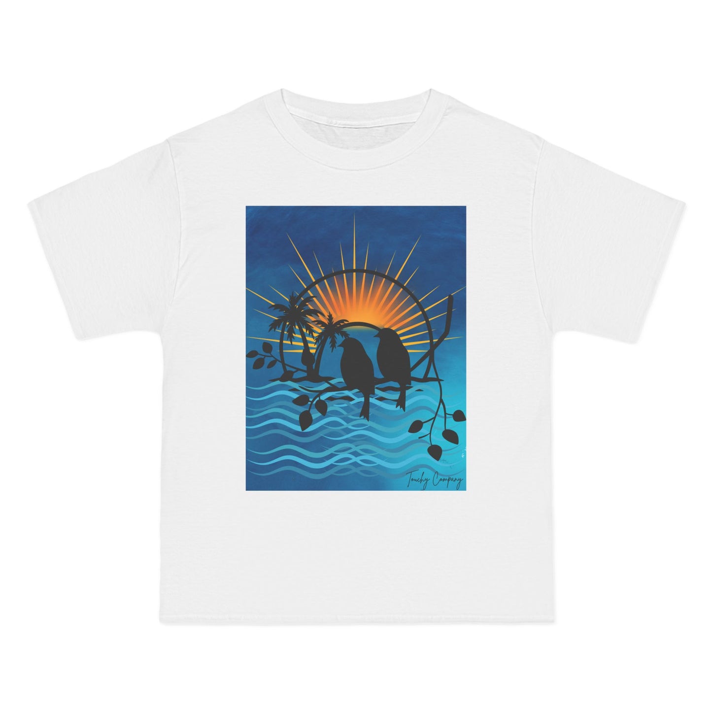 Tropical Sunset Graphic T-Shirt for Beach Lovers