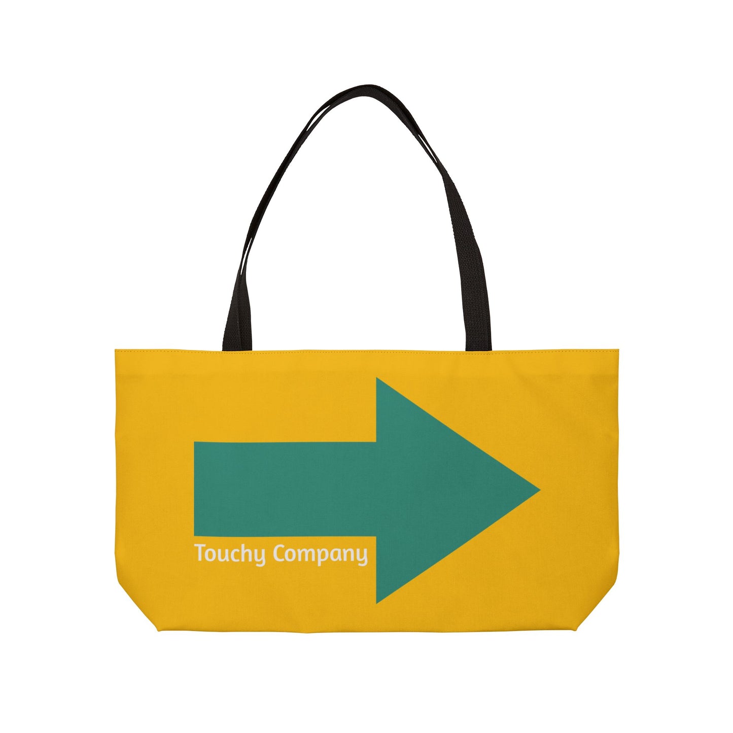 Bold Arrow Weekender Tote Bag/White | Travel Style for Adventure Lovers