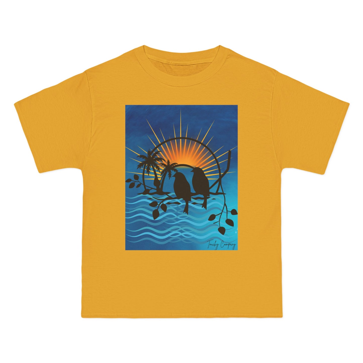 Tropical Sunset Graphic T-Shirt for Beach Lovers