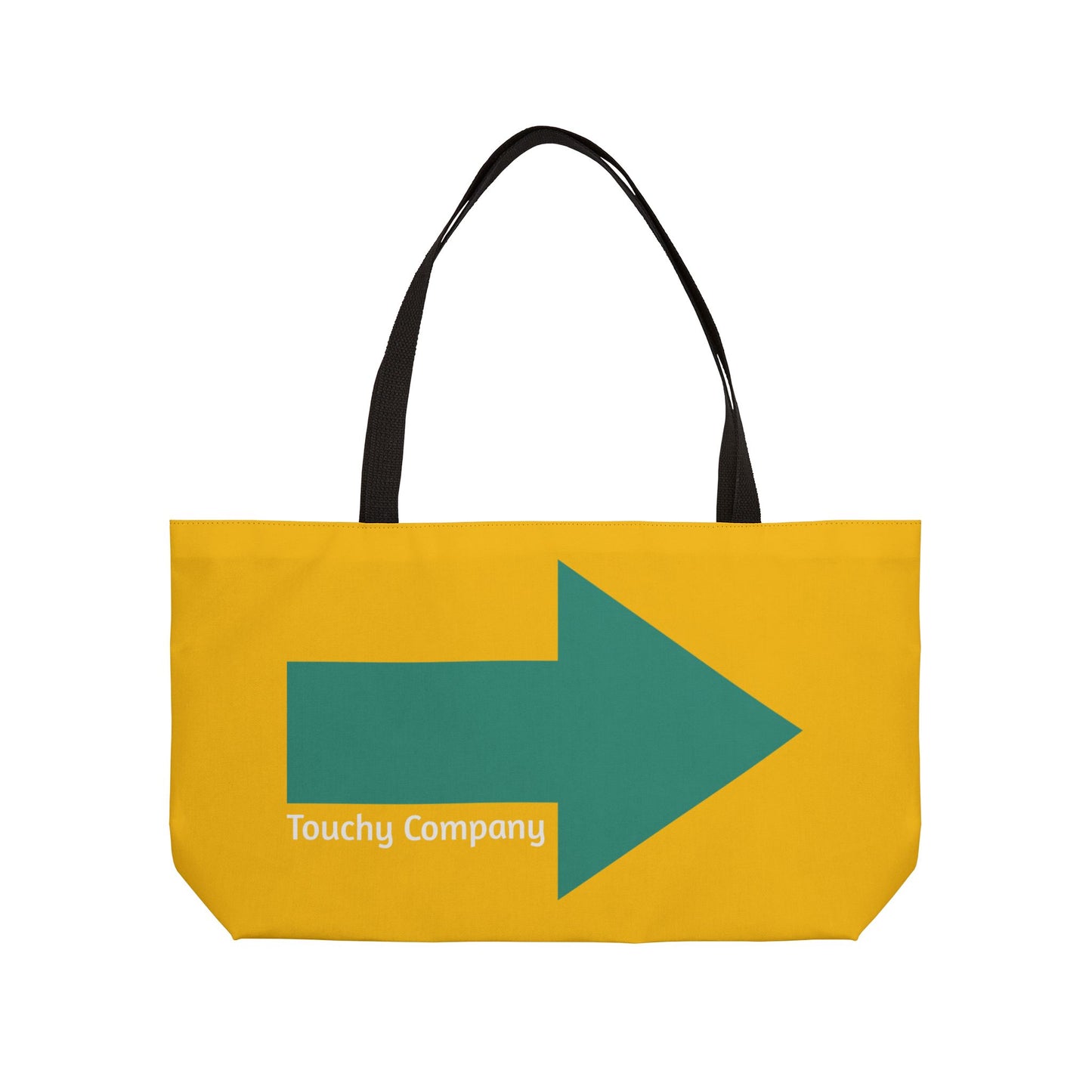 Bold Arrow Weekender Tote Bag/White | Travel Style for Adventure Lovers