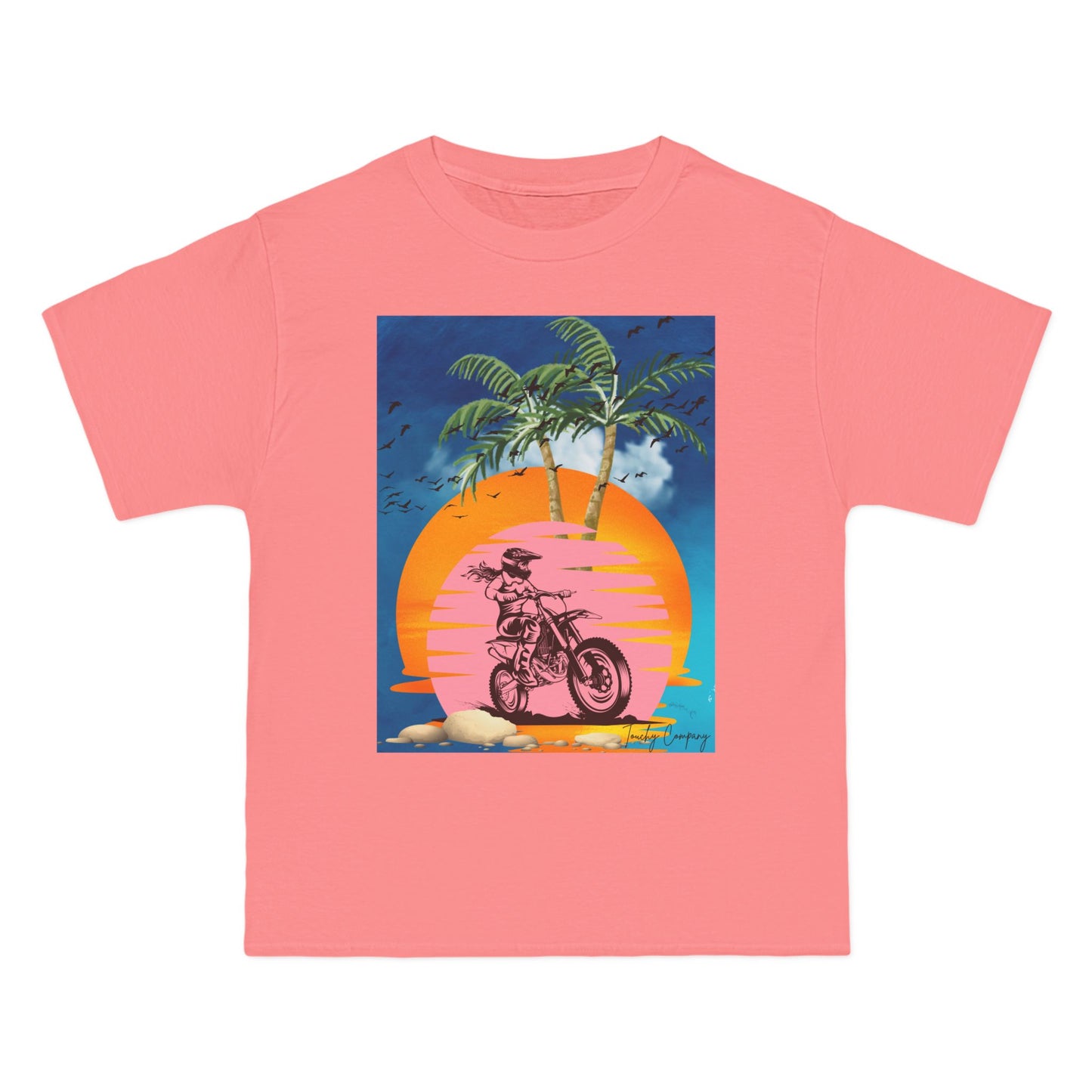 Vintage Sunset Motorcycle Graphic T-Shirt