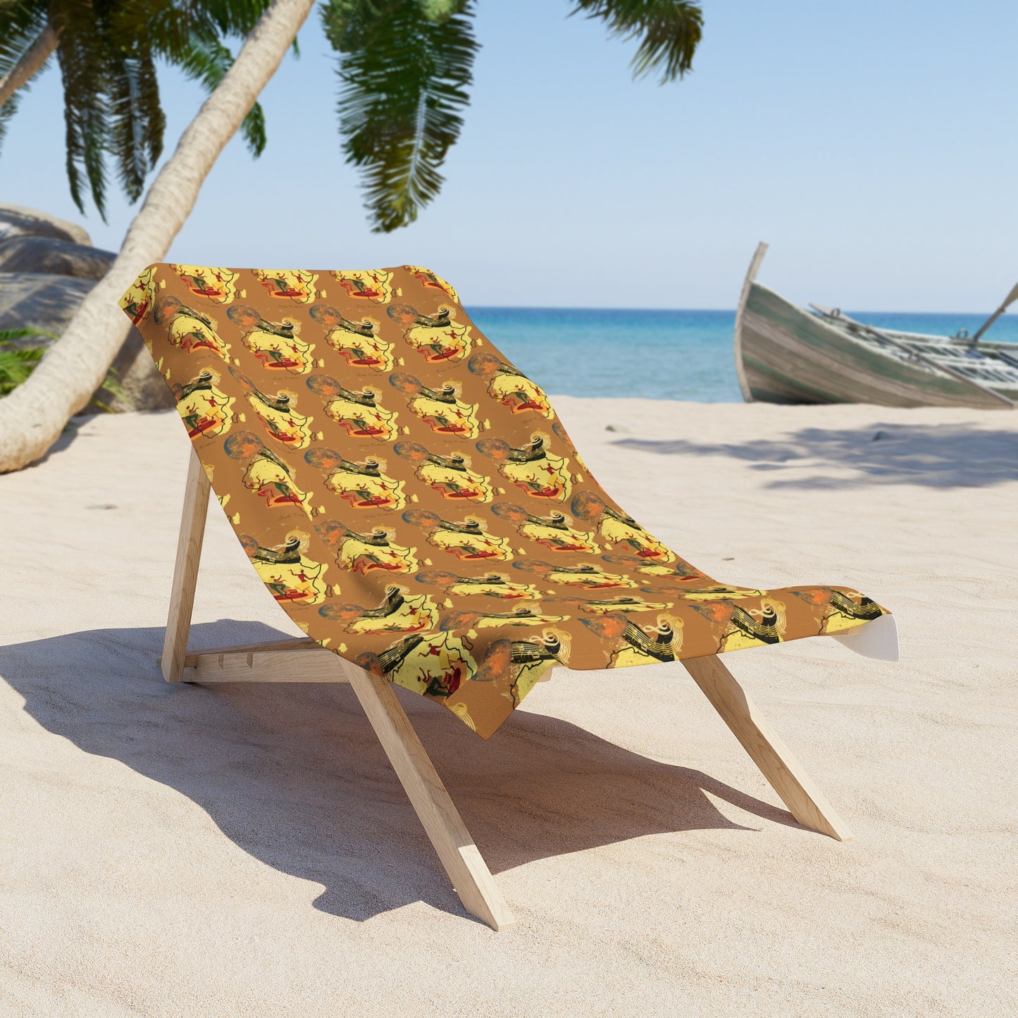 African Dance, Beach Towel