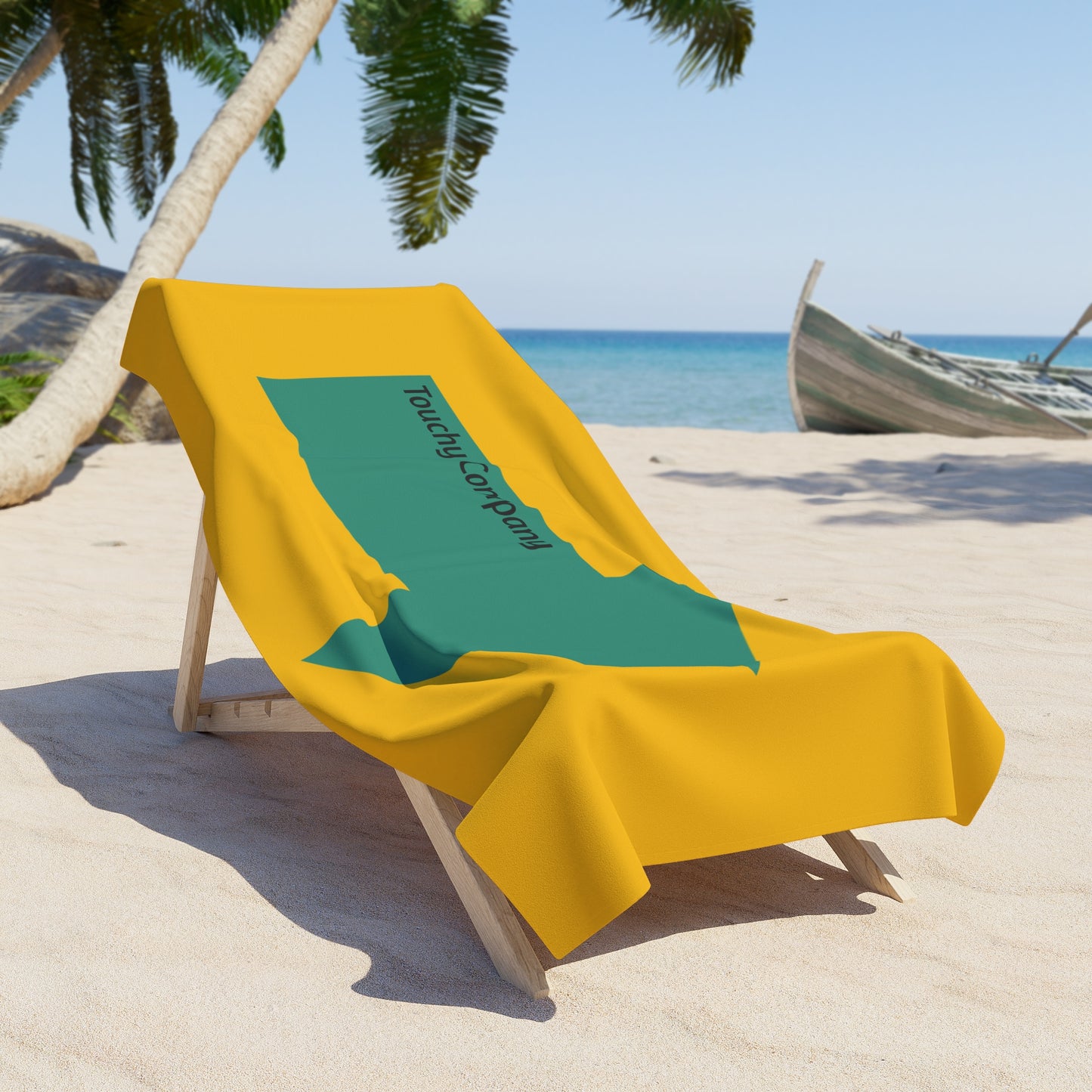 Green Arrow Beach Towel/Black