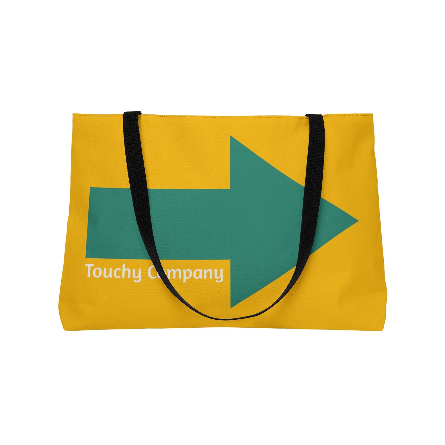 Bold Arrow Weekender Tote Bag/White | Travel Style for Adventure Lovers