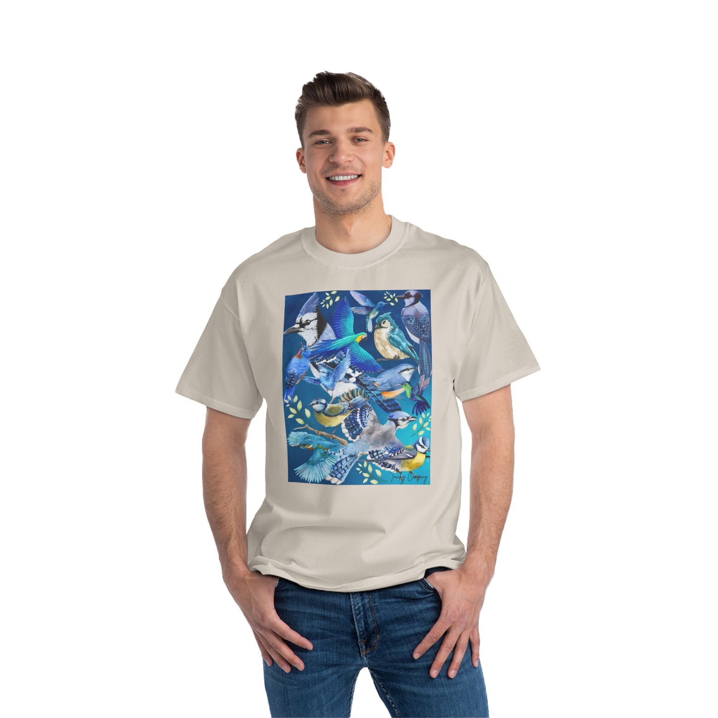 Colorful Bird Graphic T-Shirt for Nature Lovers