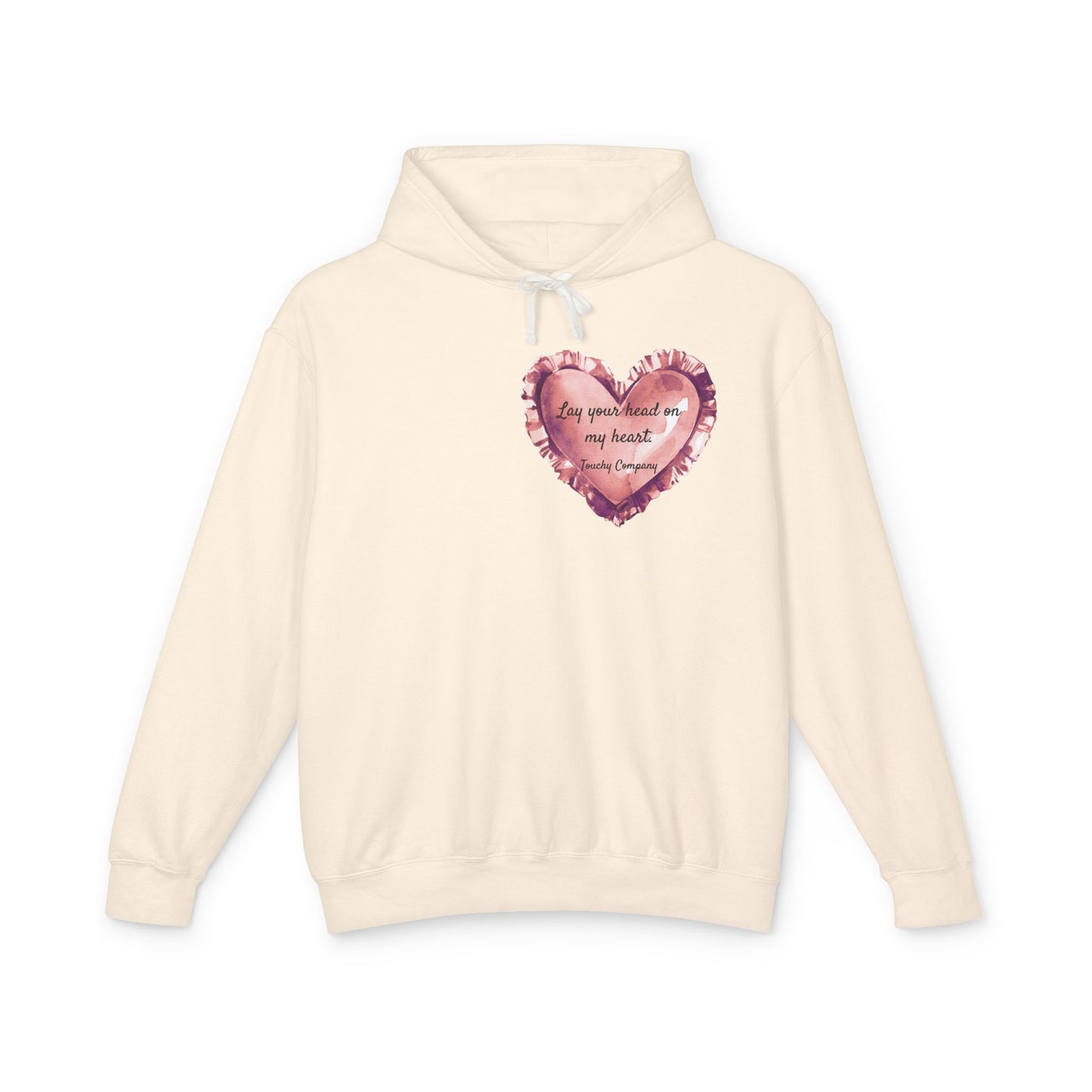 Heart Pillow Unisex Lightweight Hooded Sweatshirt