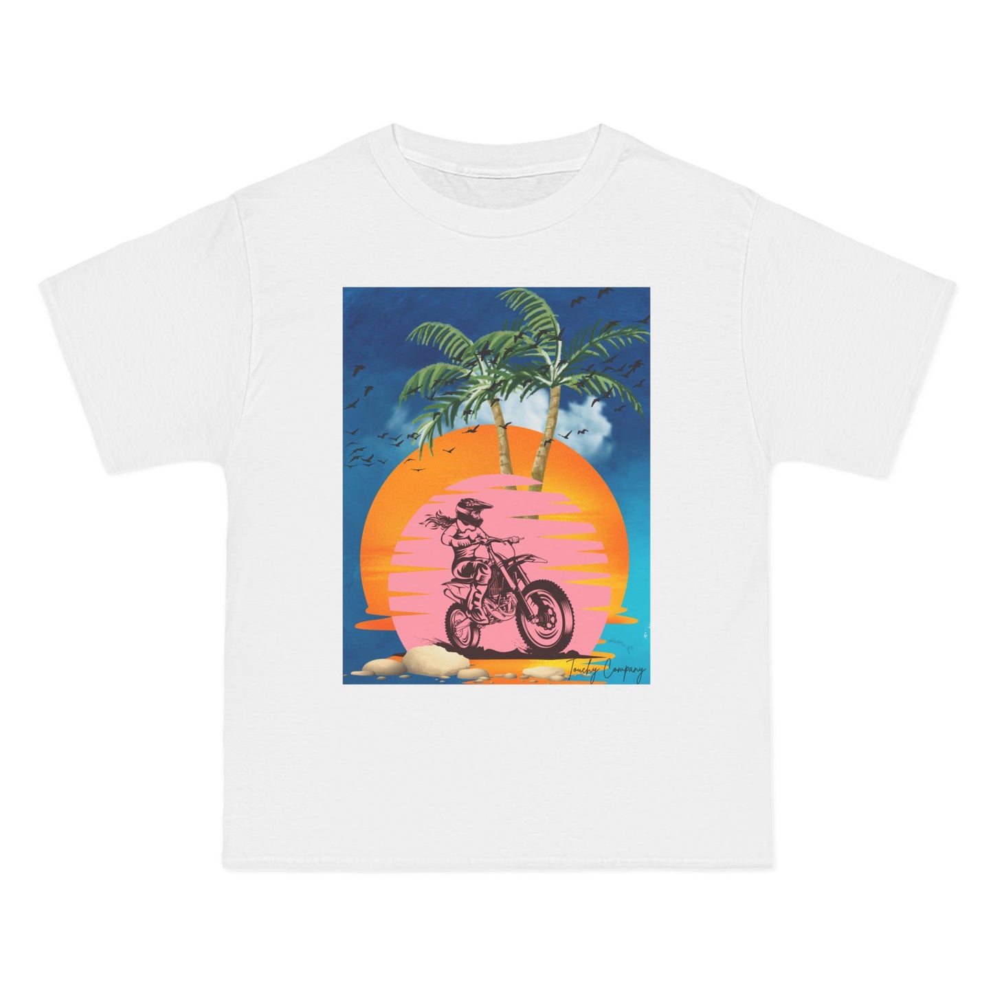 Vintage Sunset Motorcycle Graphic T-Shirt
