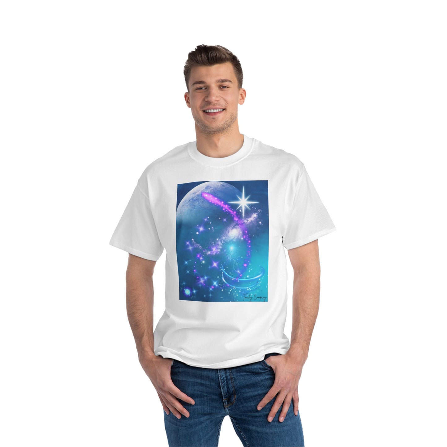 Cosmic Dream Short-Sleeve T-Shirt - Graphic Tee for Galaxy Lovers