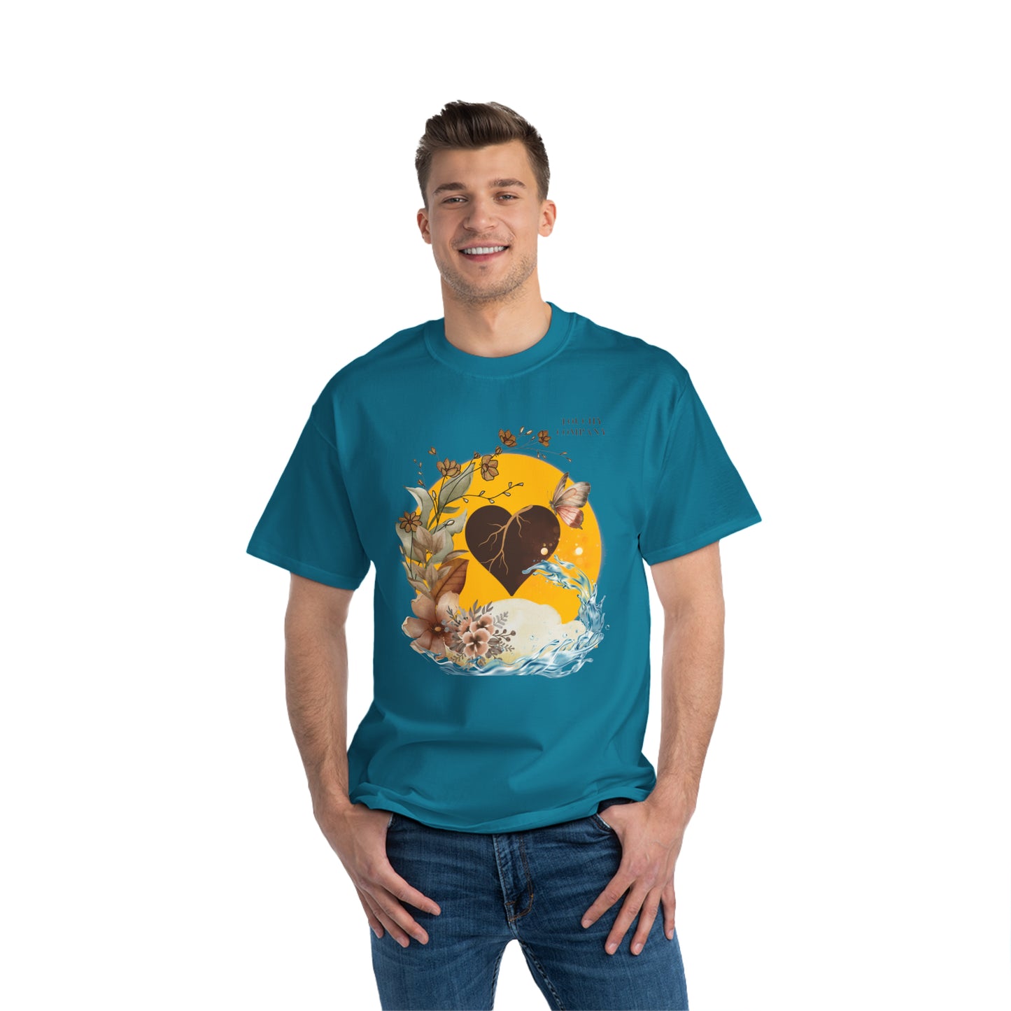 Brown Skin Heart, Oversized T-Shirt