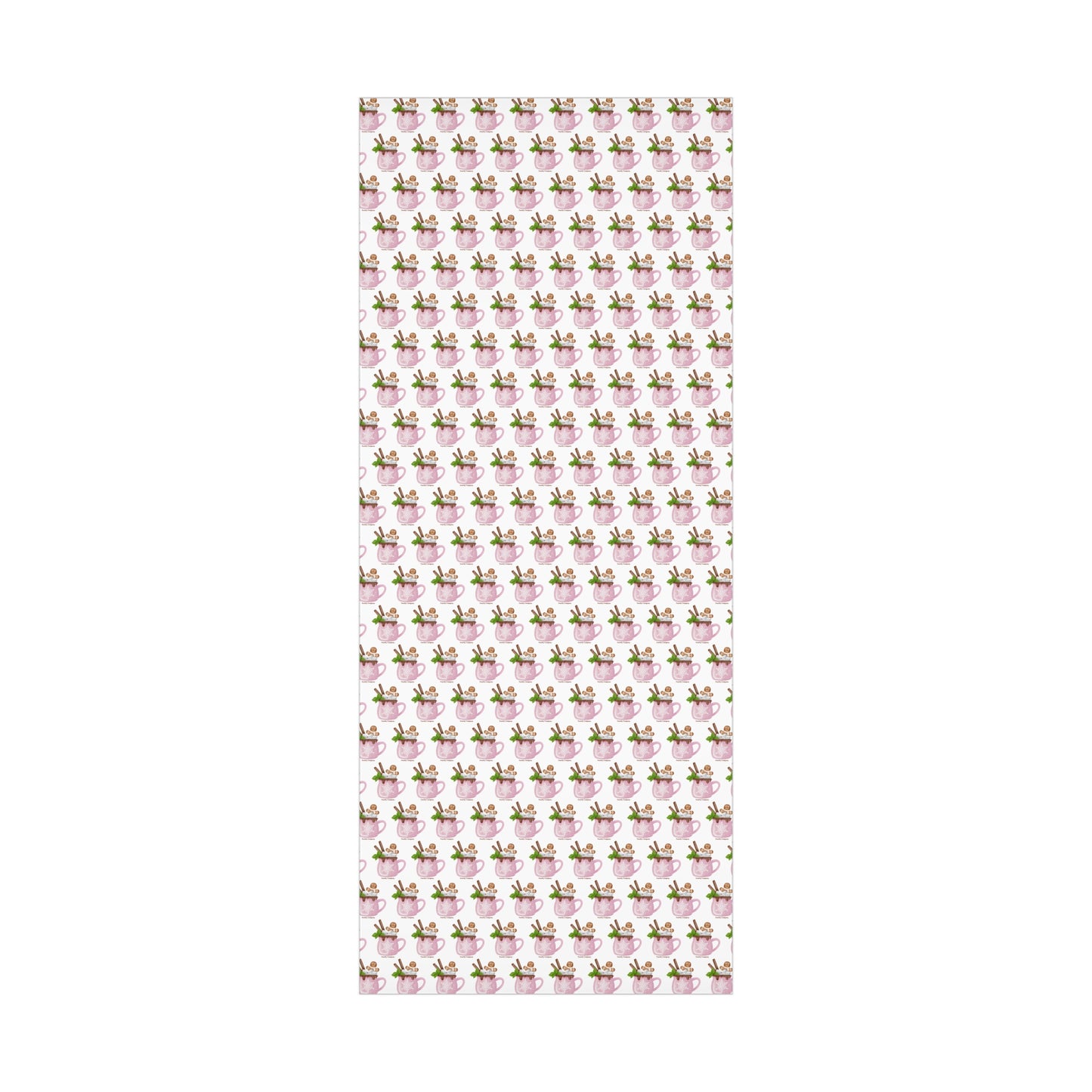 Pink Gingerbread Gift Wrap Papers