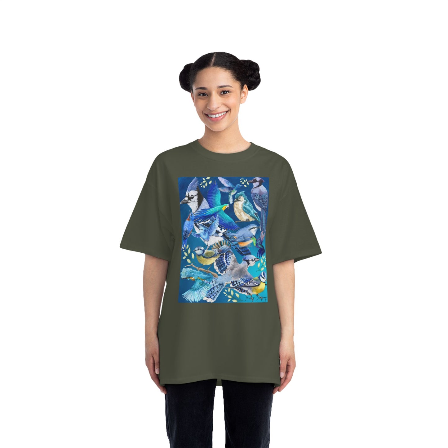 Colorful Bird Graphic T-Shirt for Nature Lovers