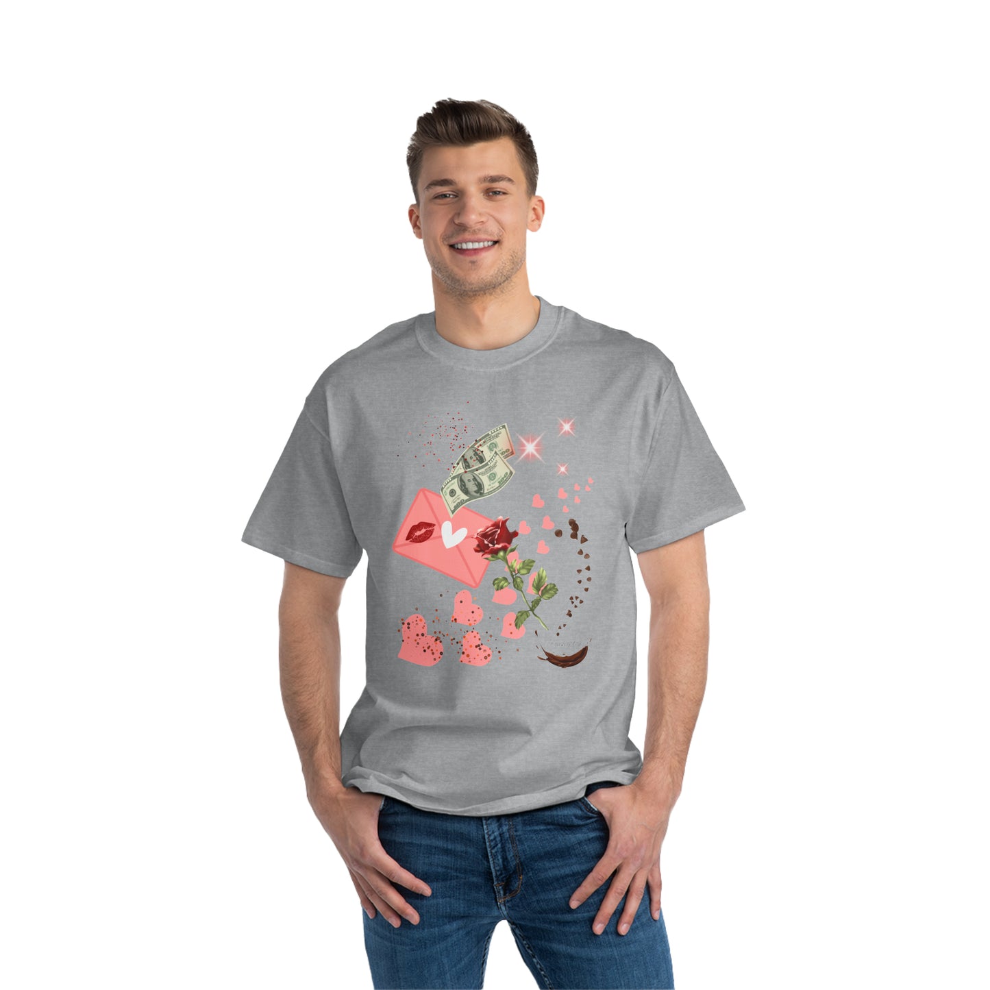 Money Heart, Oversized T-Shirt