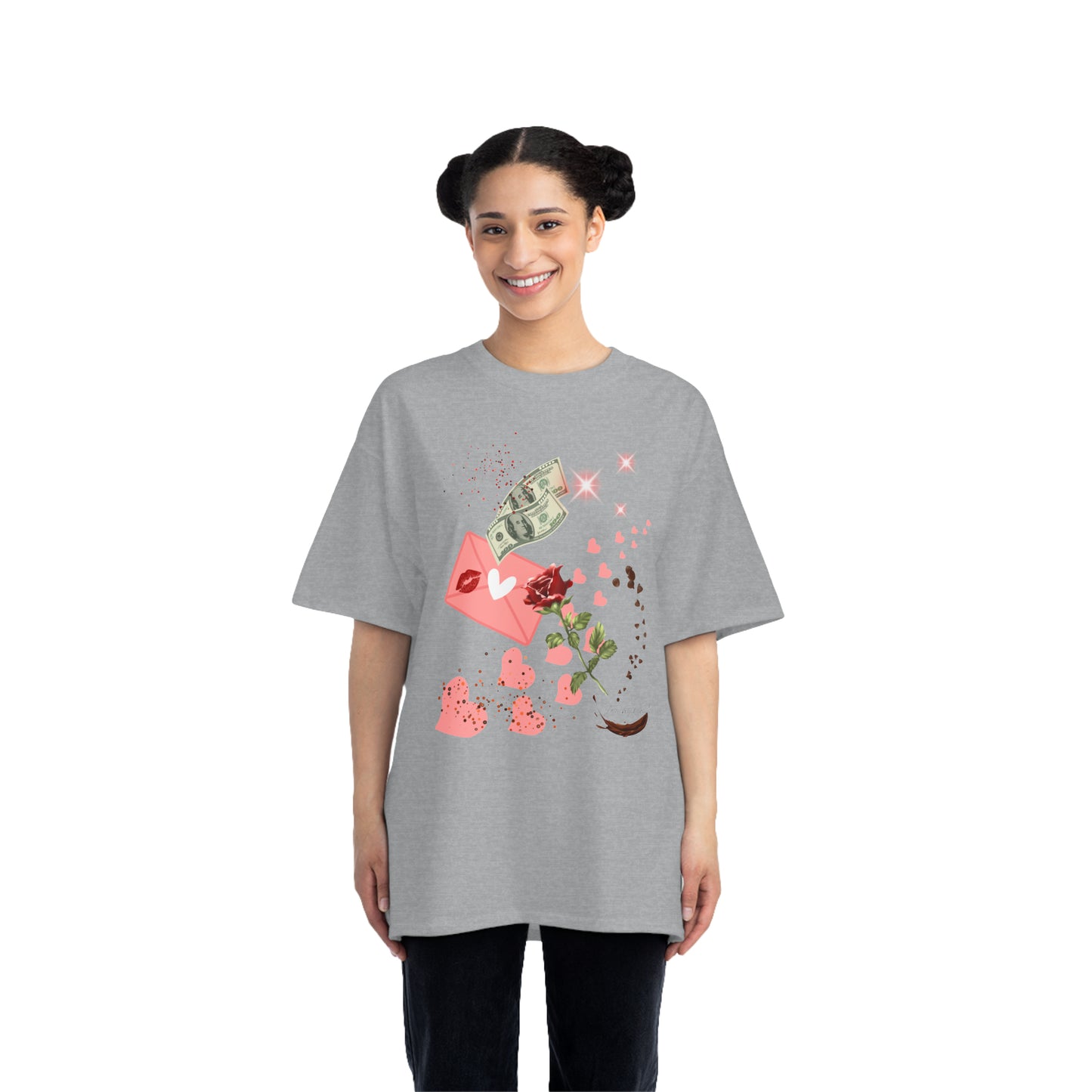 Money Heart, Oversized T-Shirt