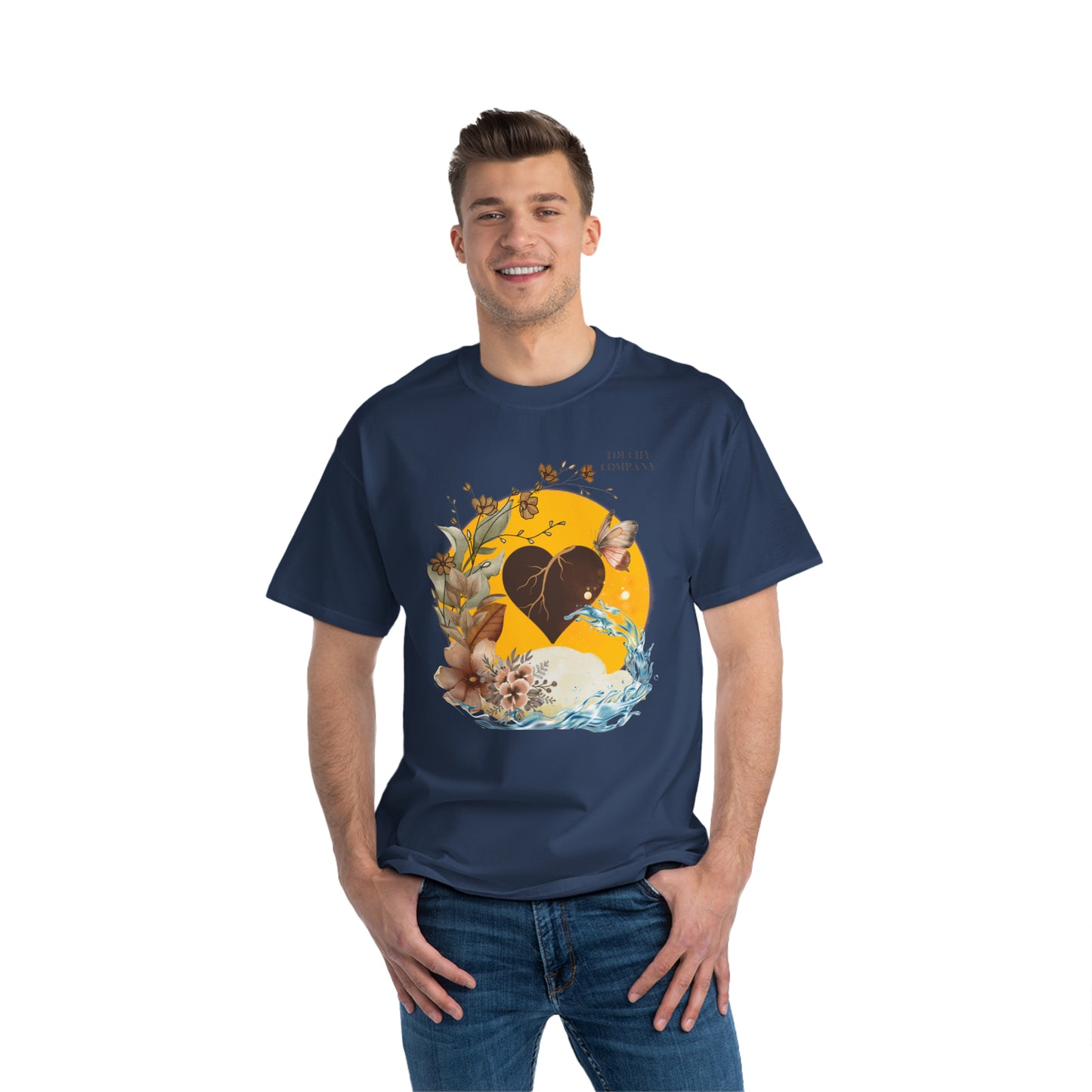 Brown Skin Heart, Oversized T-Shirt