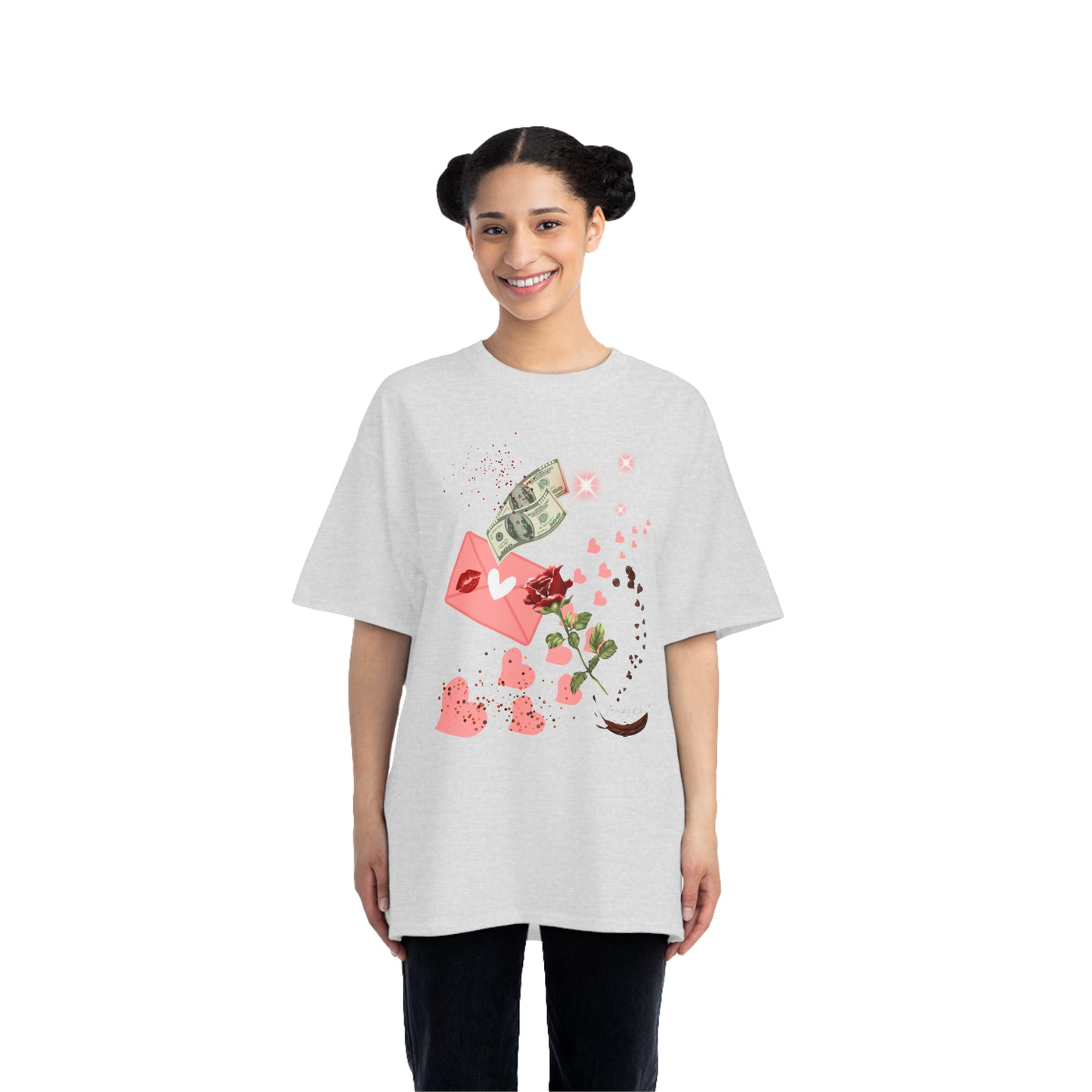 Money Heart, Oversized T-Shirt