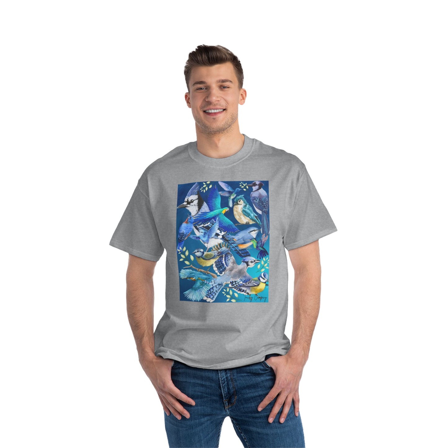 Colorful Bird Graphic T-Shirt for Nature Lovers