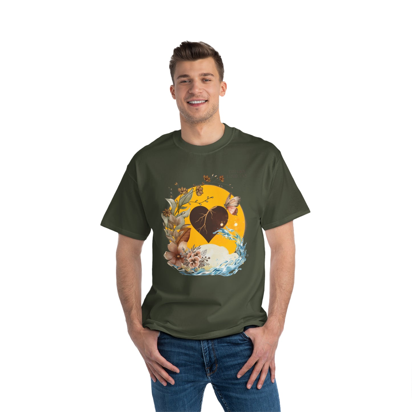 Brown Skin Heart, Oversized T-Shirt