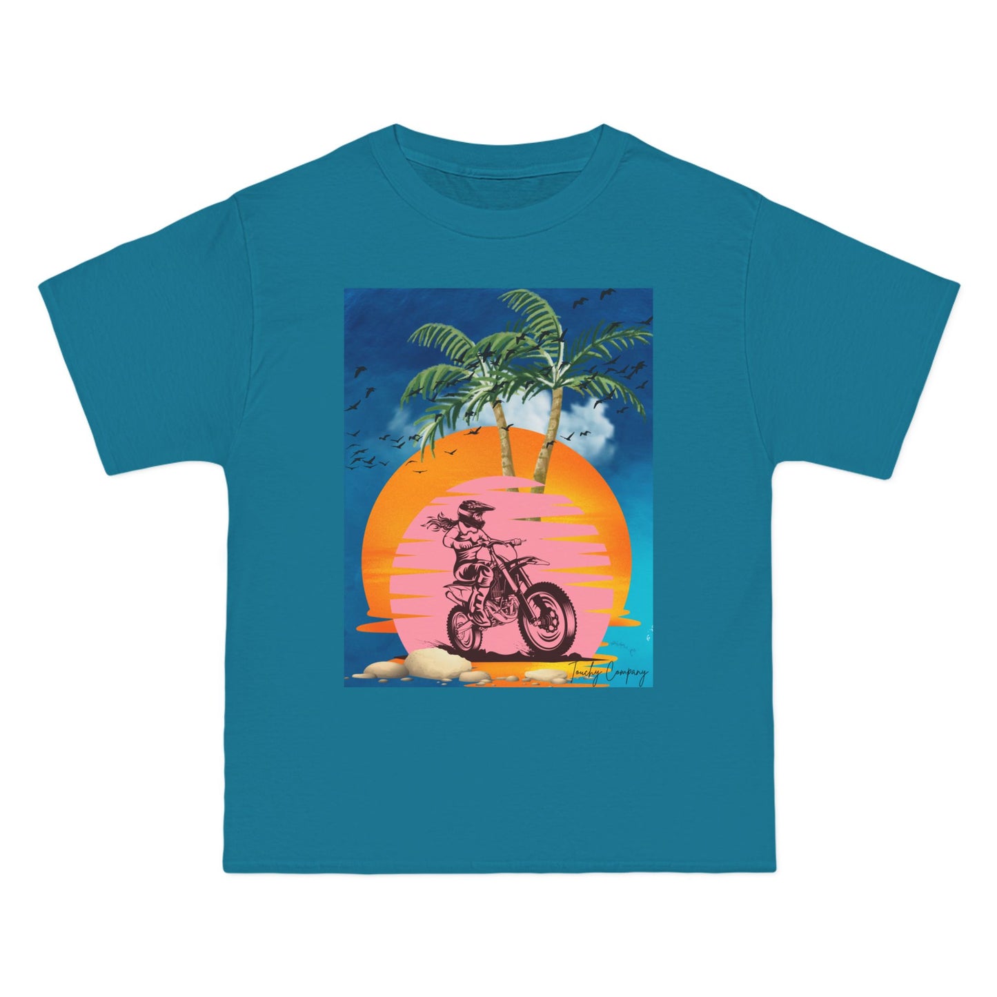 Vintage Sunset Motorcycle Graphic T-Shirt