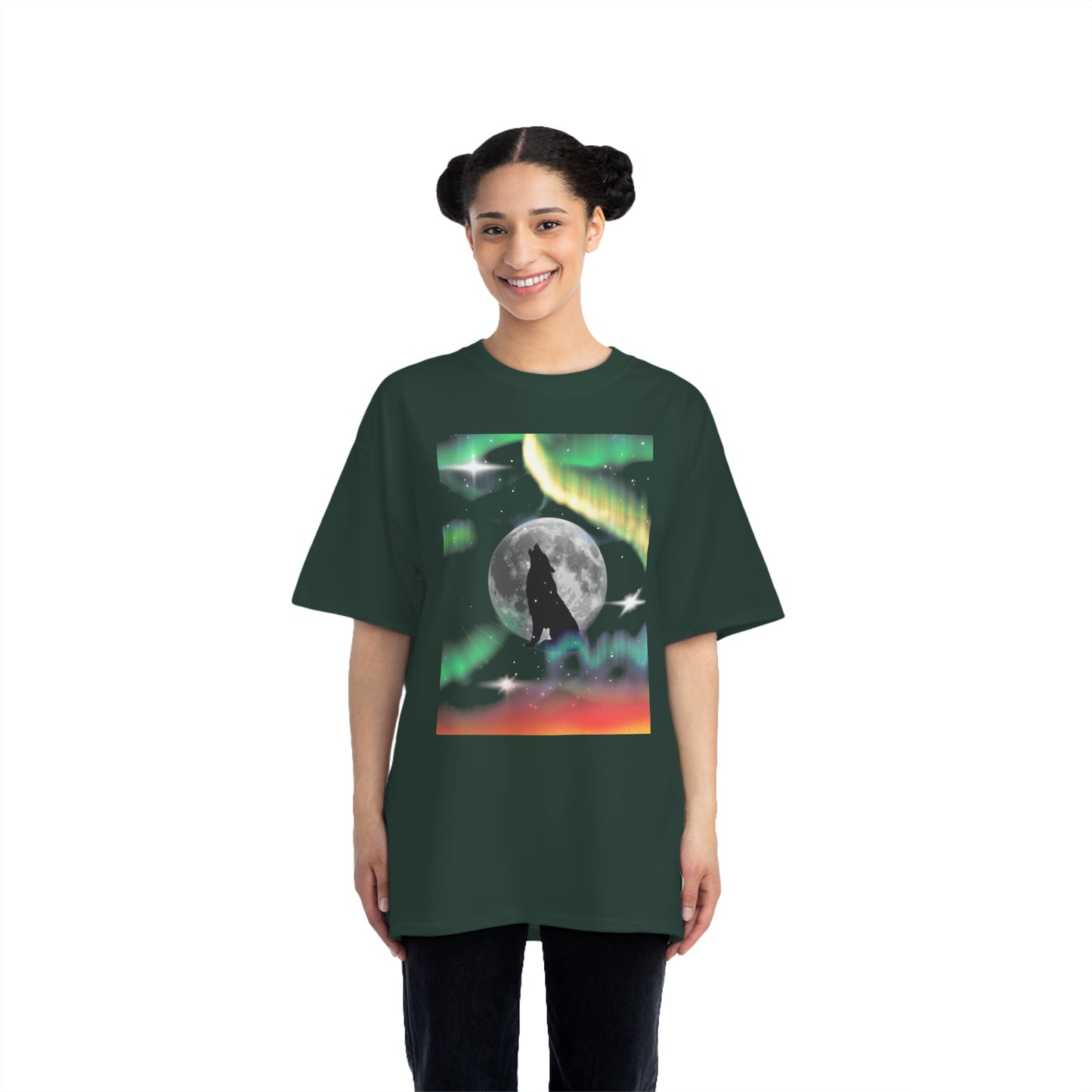 Northern Lights Vibe, Oversized T-Shirt