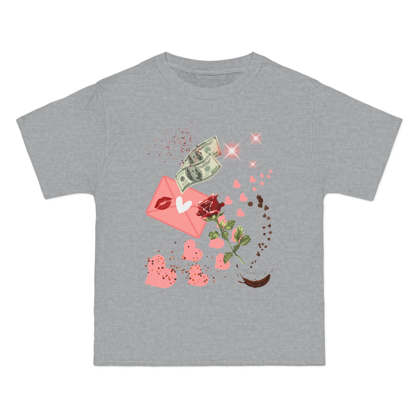 Money Heart, Oversized T-Shirt