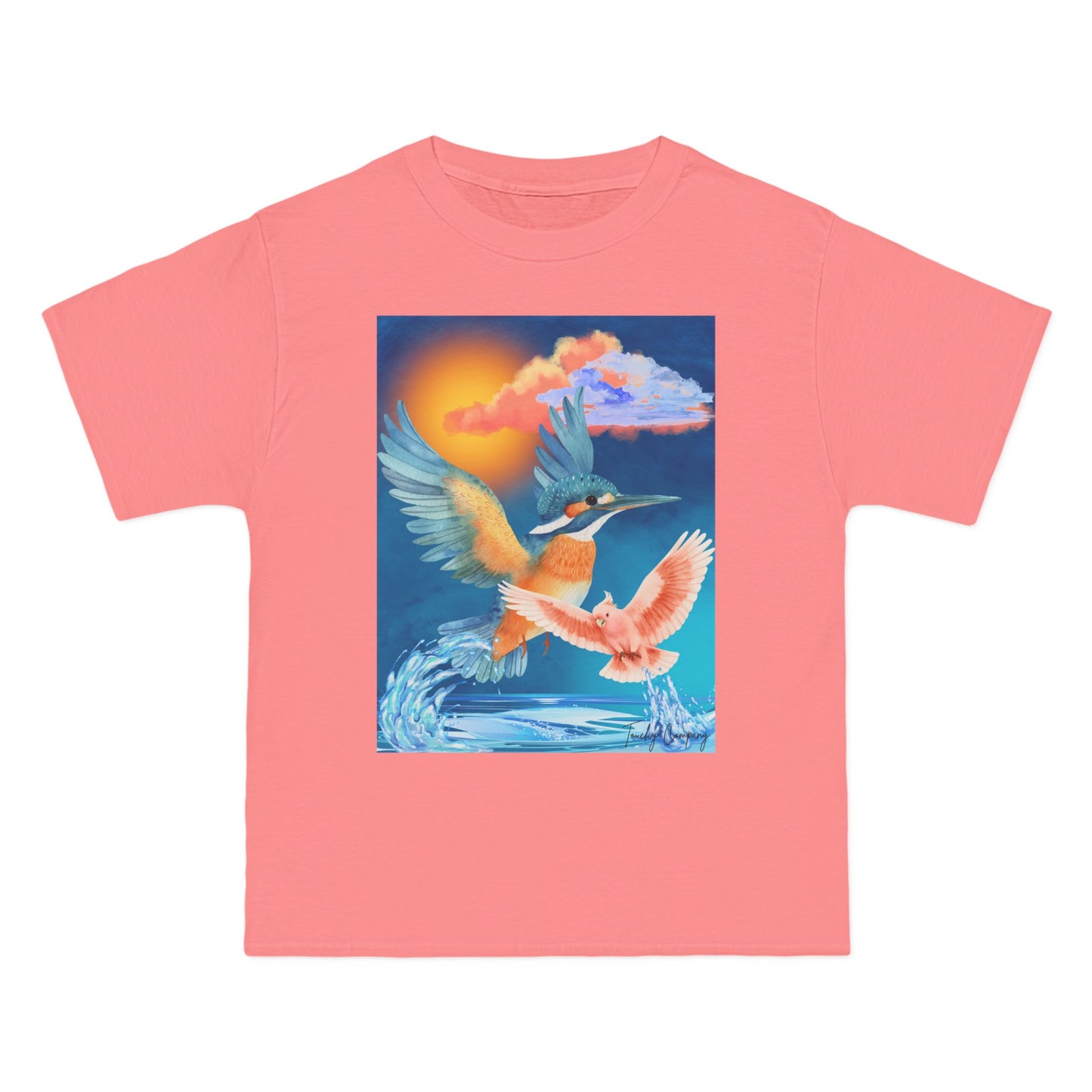 Colorful Kingfisher Graphic T-Shirt for Nature Lovers