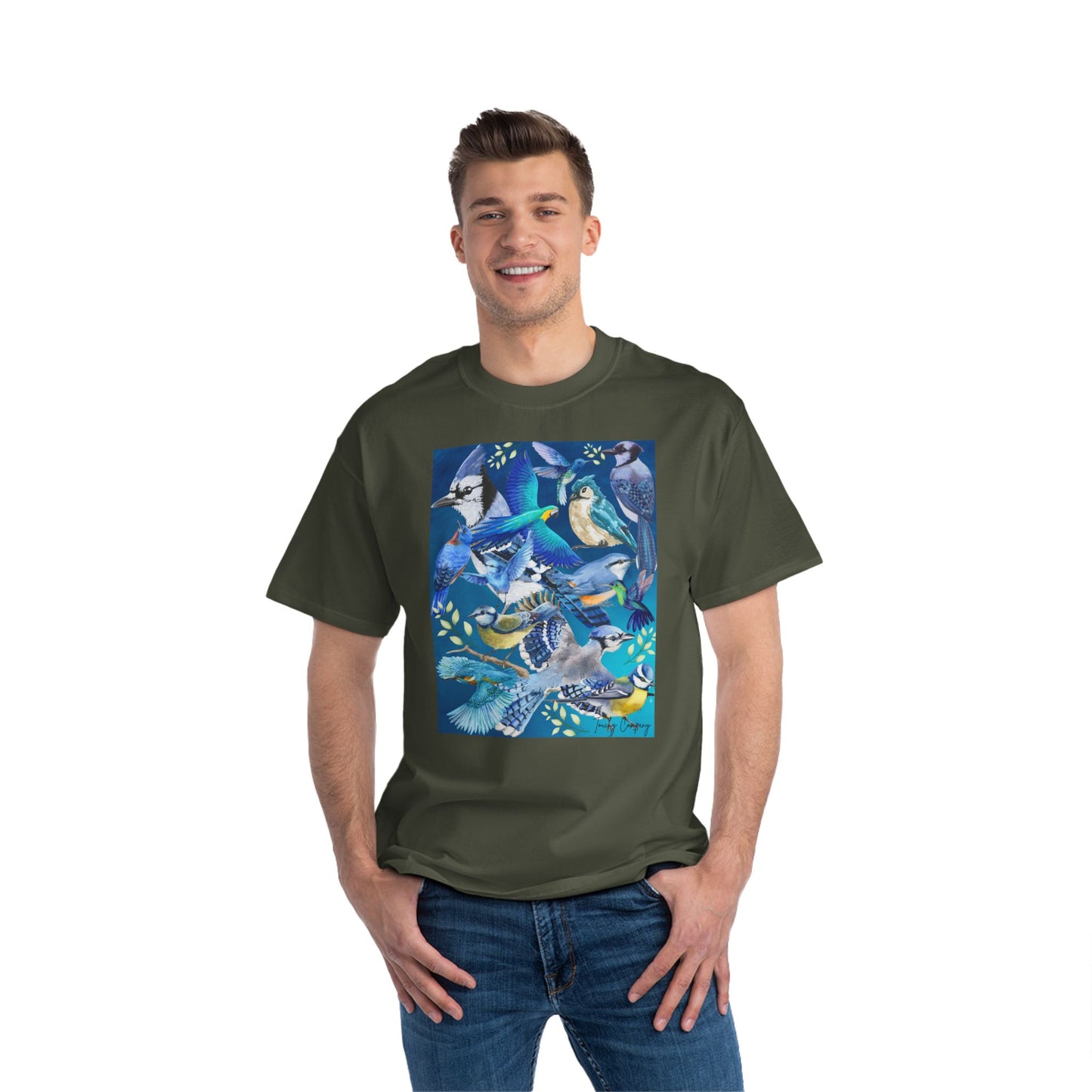Colorful Bird Graphic T-Shirt for Nature Lovers