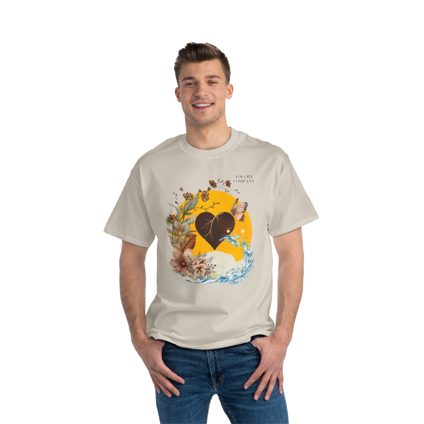 Brown Skin Heart, Oversized T-Shirt