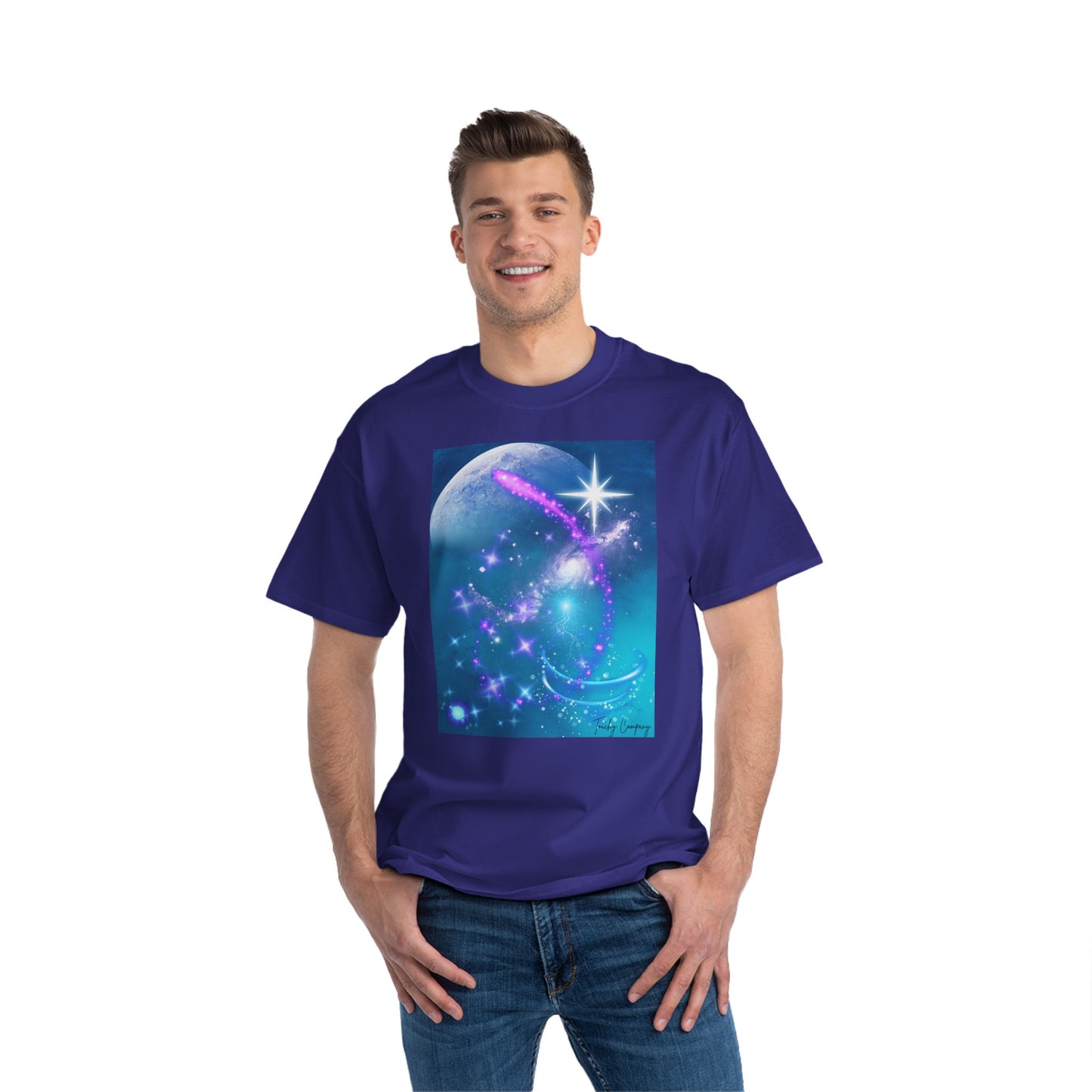 Cosmic Dream Short-Sleeve T-Shirt - Graphic Tee for Galaxy Lovers