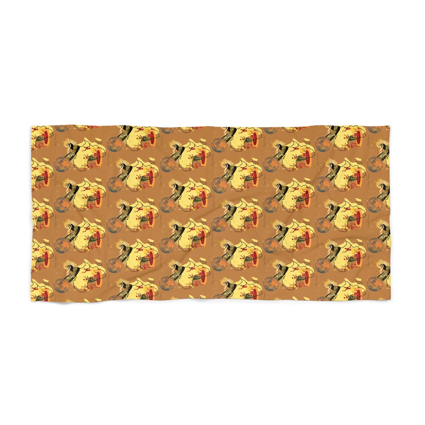 African Dance, Beach Towel