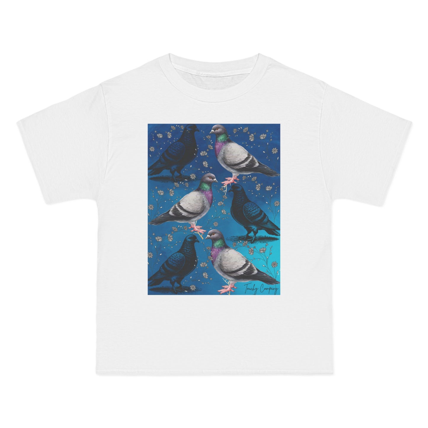 Whimsical Pigeon Art Short-Sleeve T-Shirt – Unique Gift for Bird Lovers