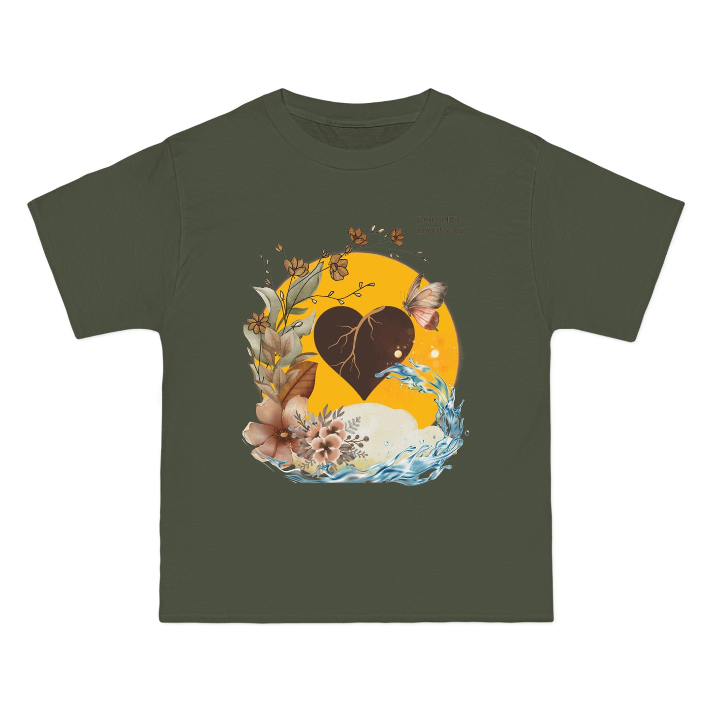 Brown Skin Heart, Oversized T-Shirt