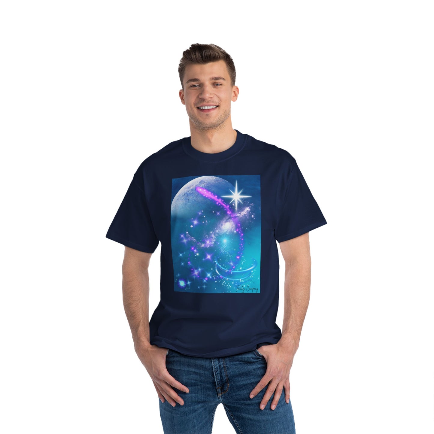 Cosmic Dream Short-Sleeve T-Shirt - Graphic Tee for Galaxy Lovers