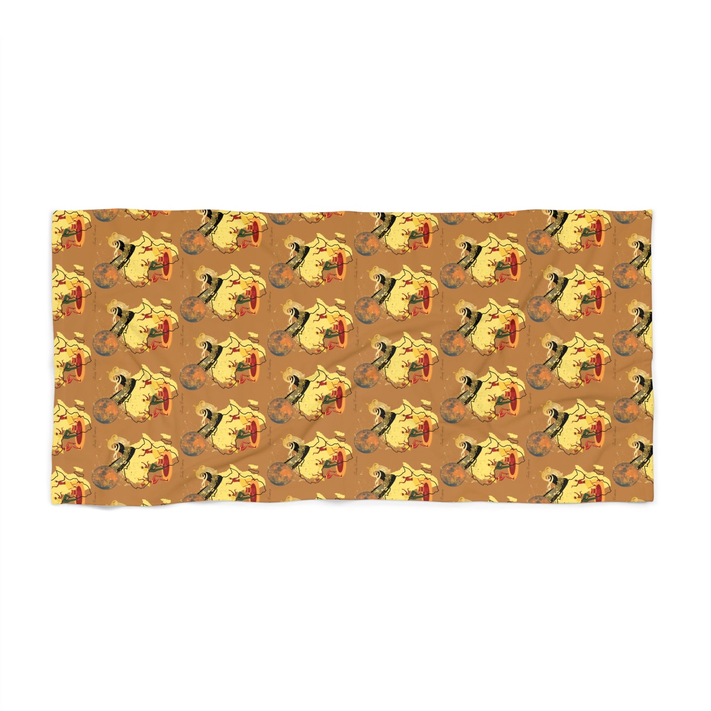 African Dance, Beach Towel