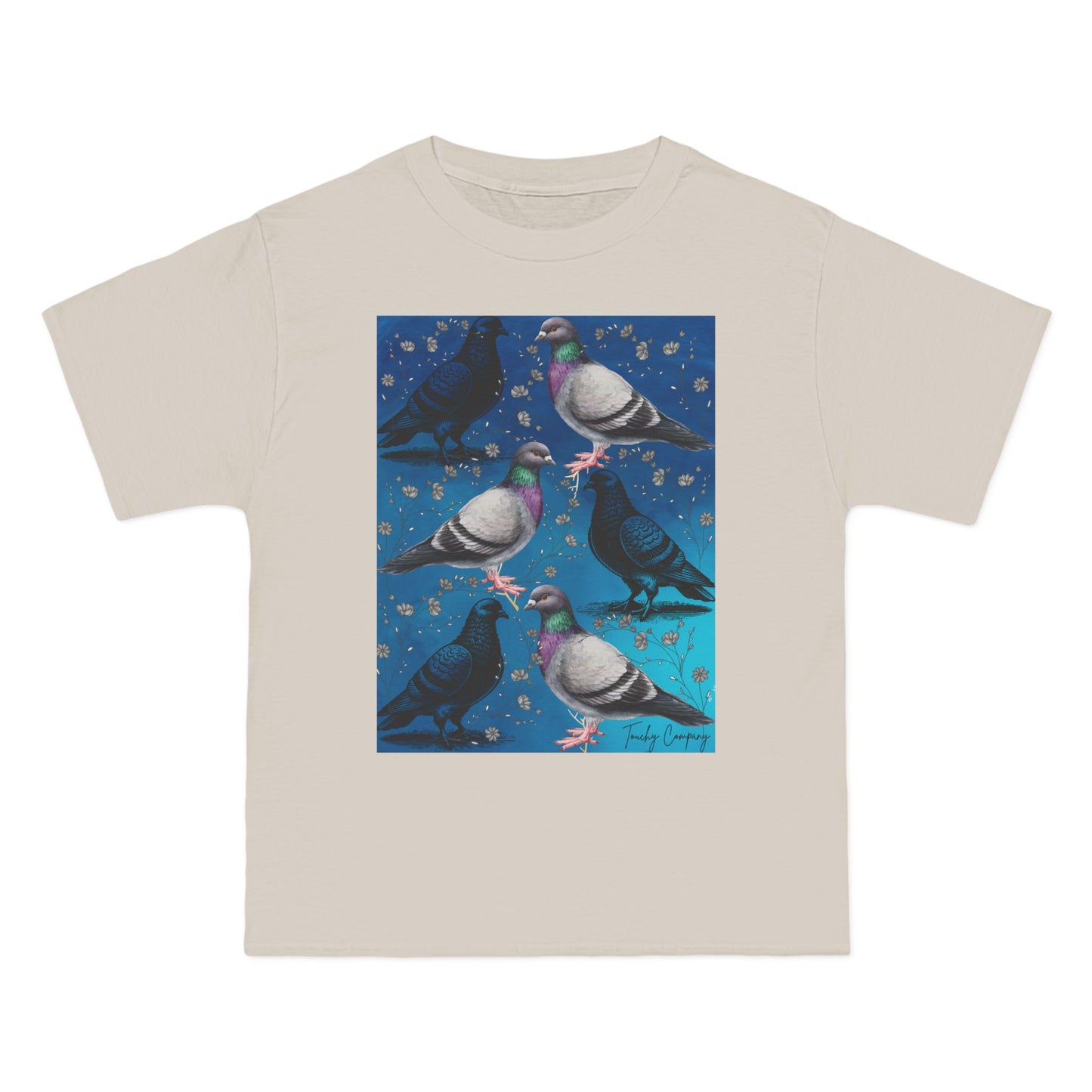 Whimsical Pigeon Art Short-Sleeve T-Shirt – Unique Gift for Bird Lovers