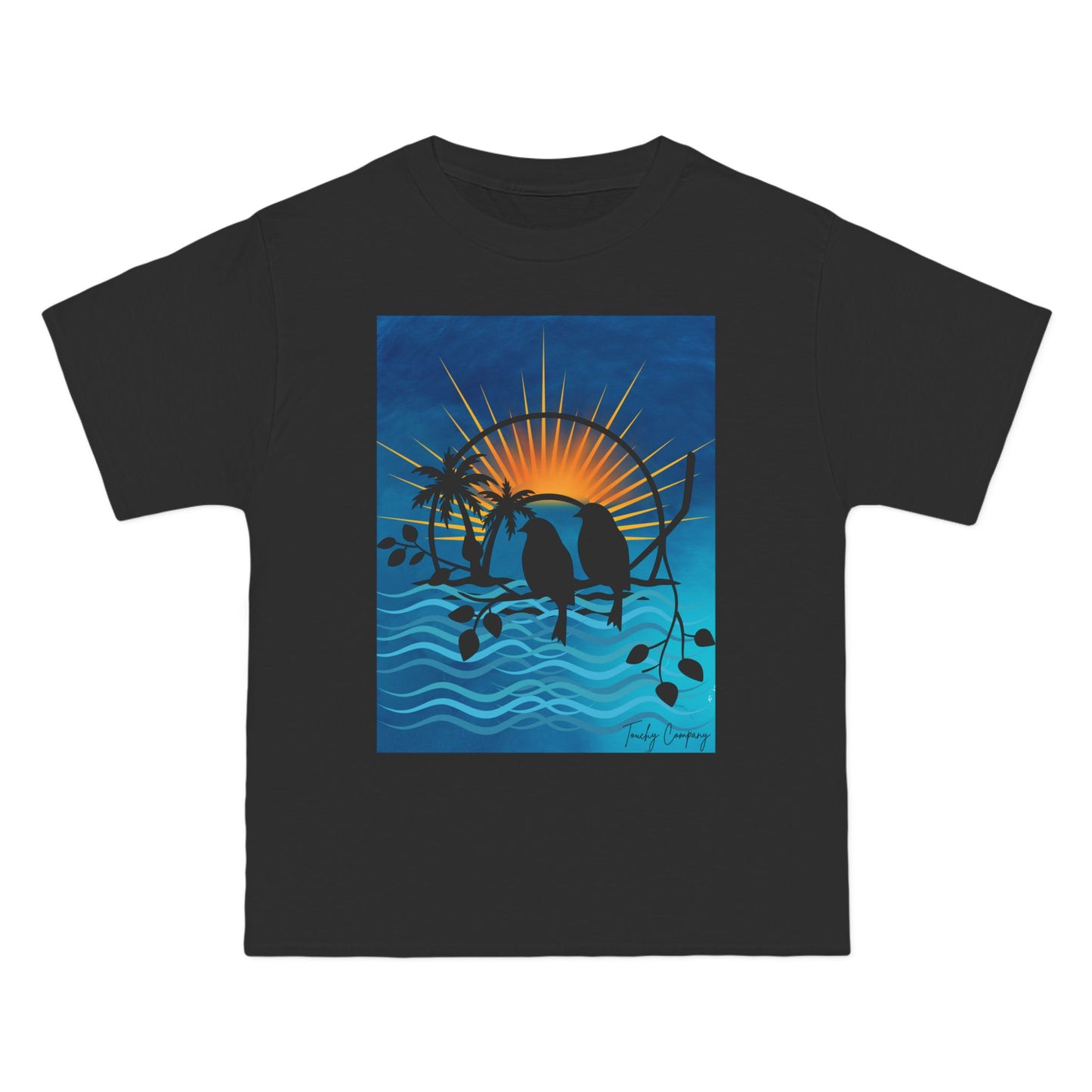 Tropical Sunset Graphic T-Shirt for Beach Lovers