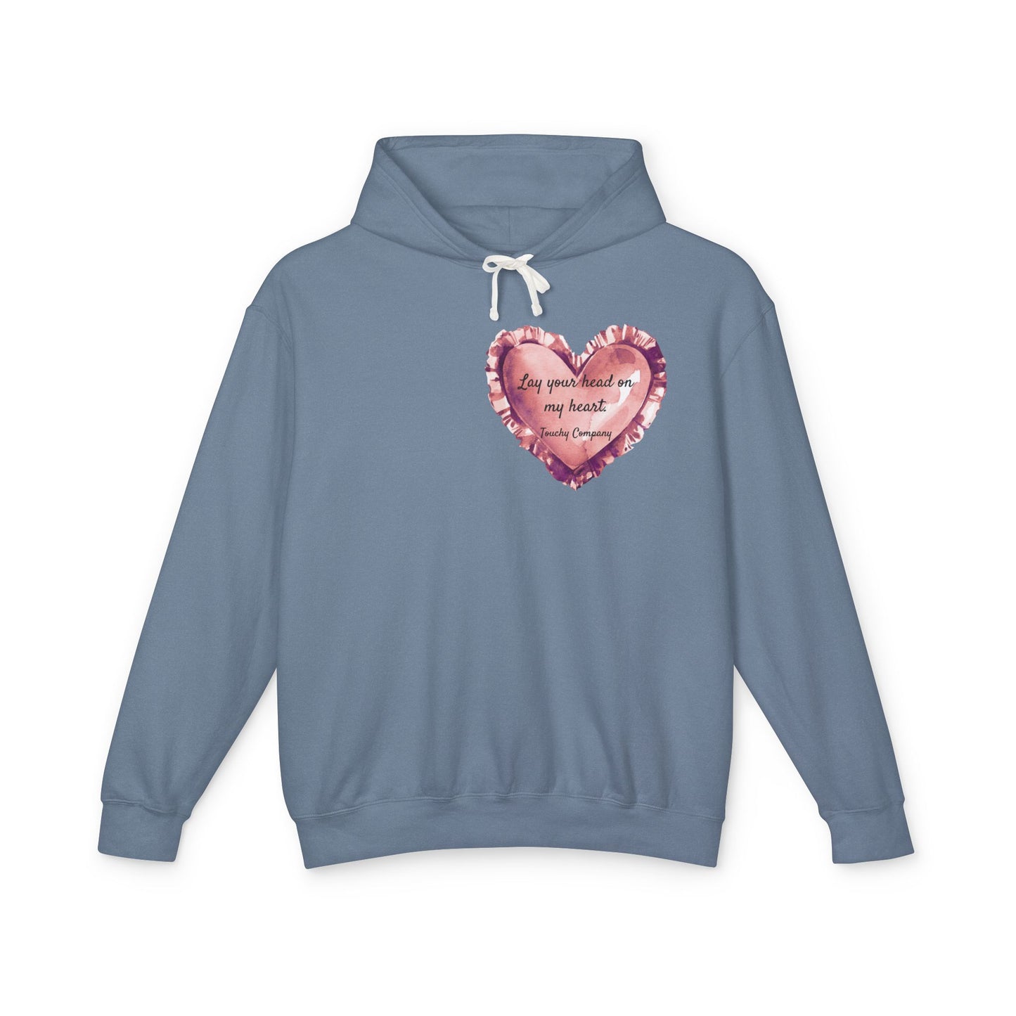 Heart Pillow Unisex Lightweight Hooded Sweatshirt
