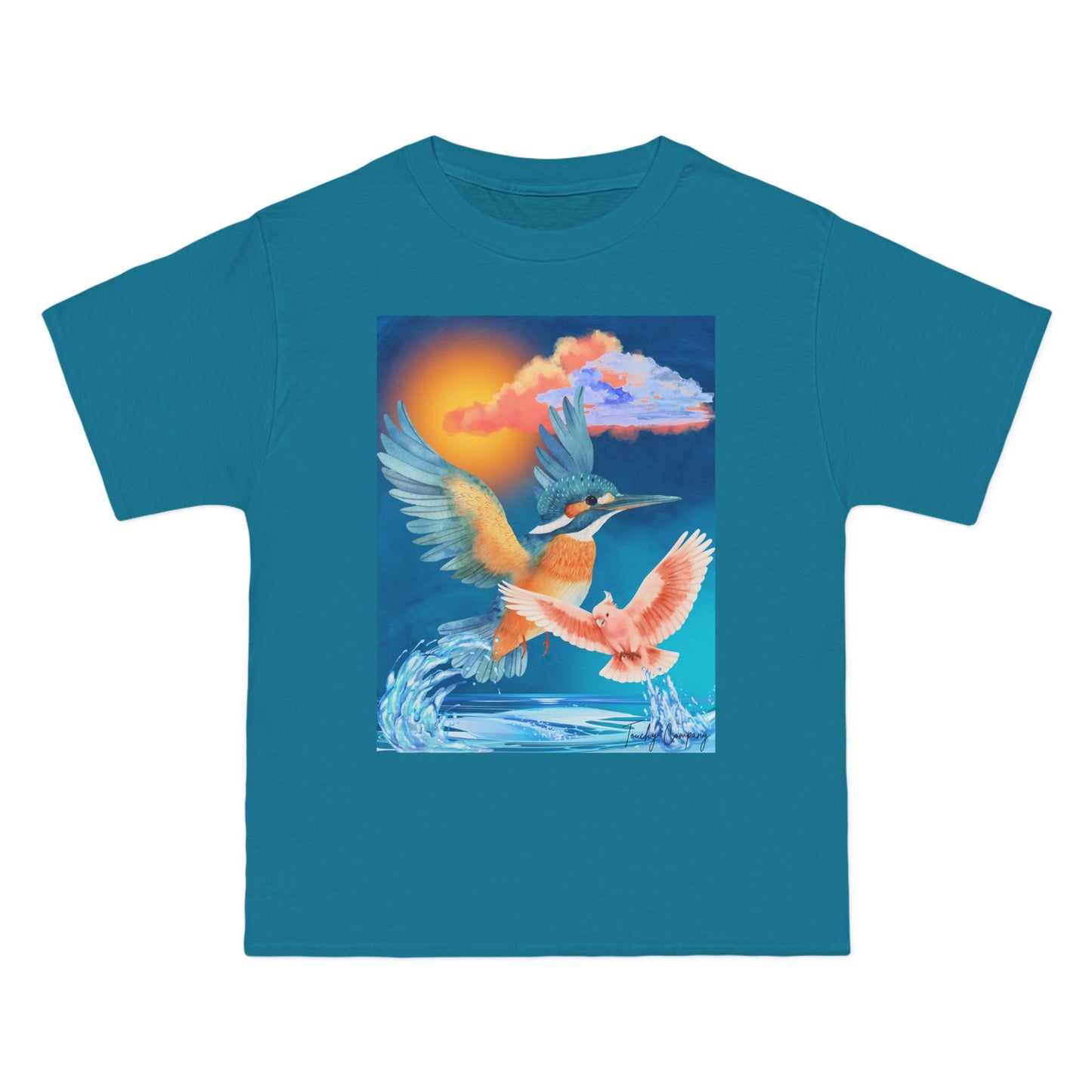 Colorful Kingfisher Graphic T-Shirt for Nature Lovers