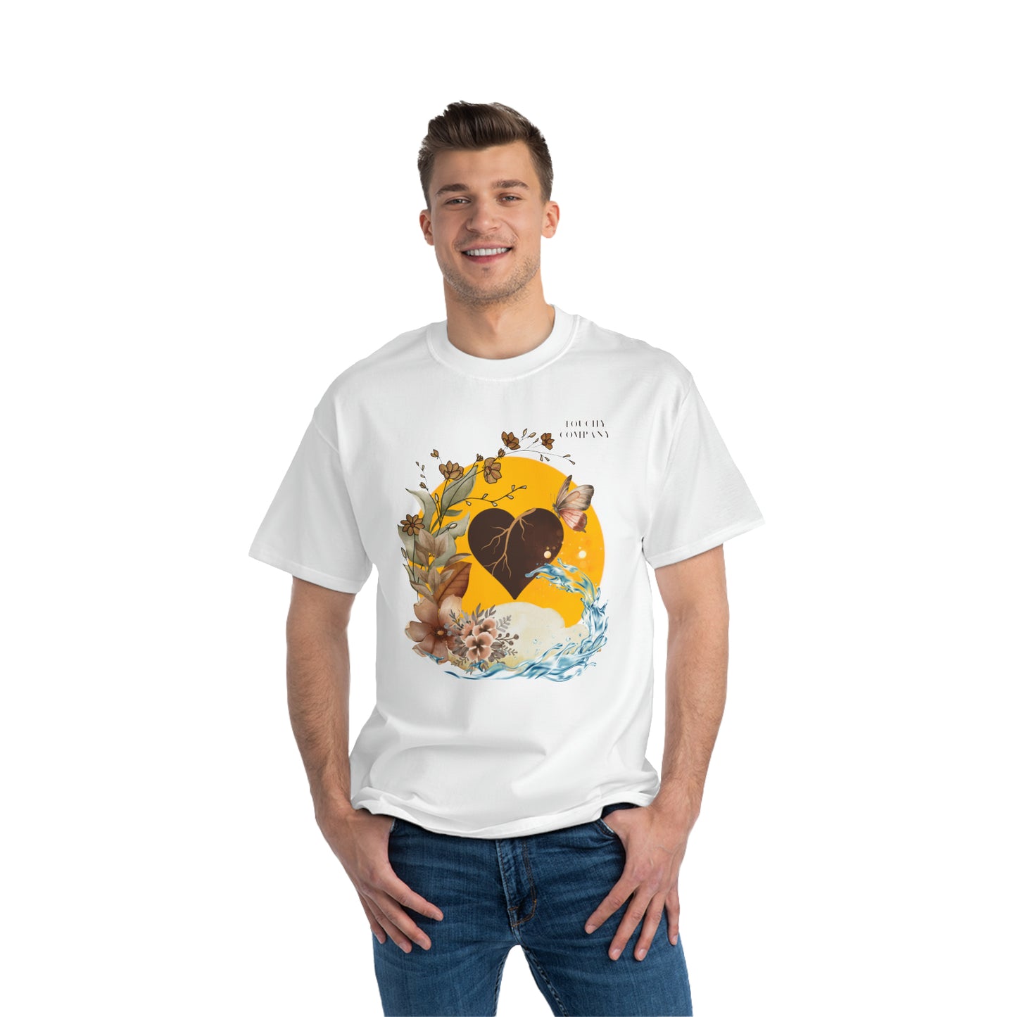 Brown Skin Heart, Oversized T-Shirt
