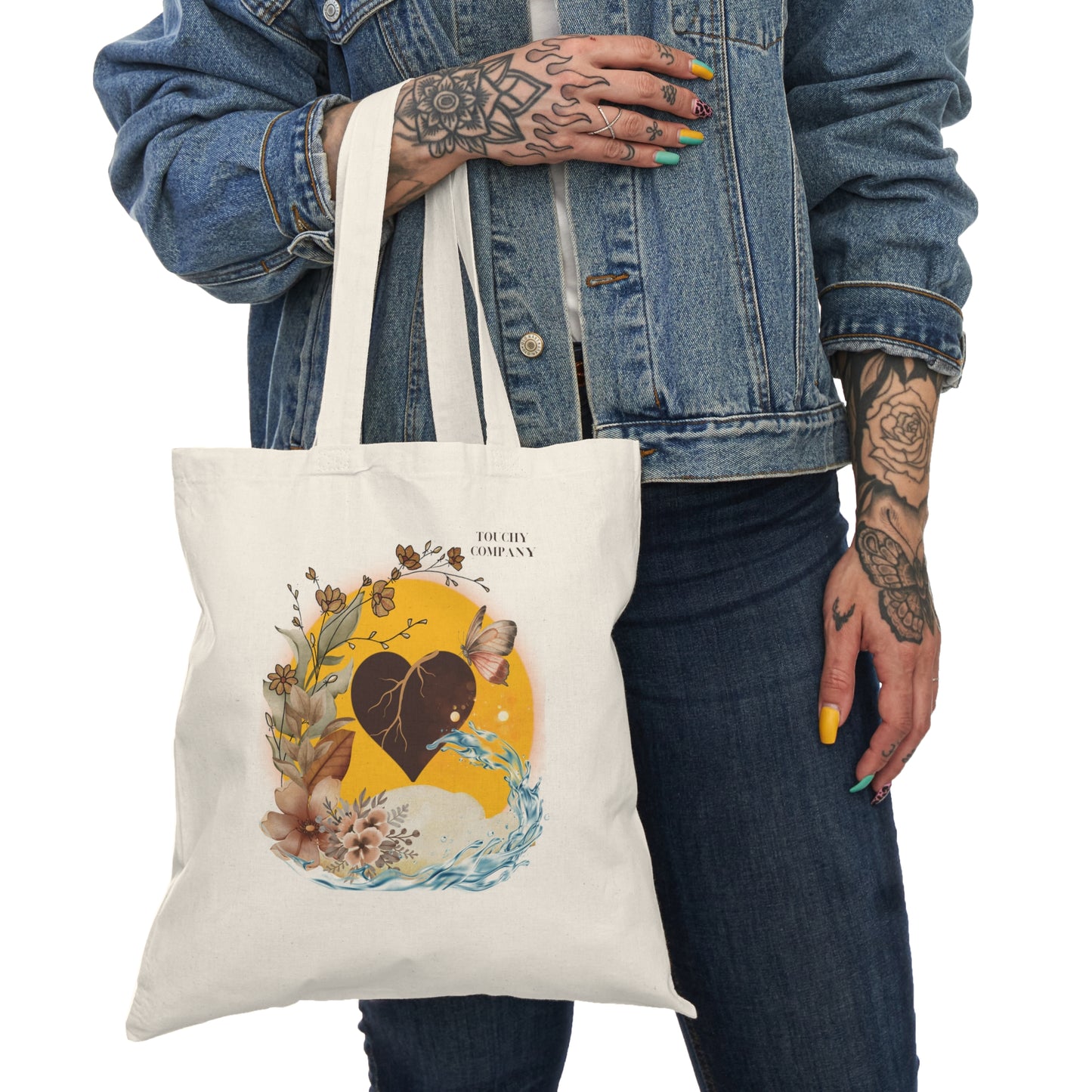 Brown Skin Heart, Tote Bag