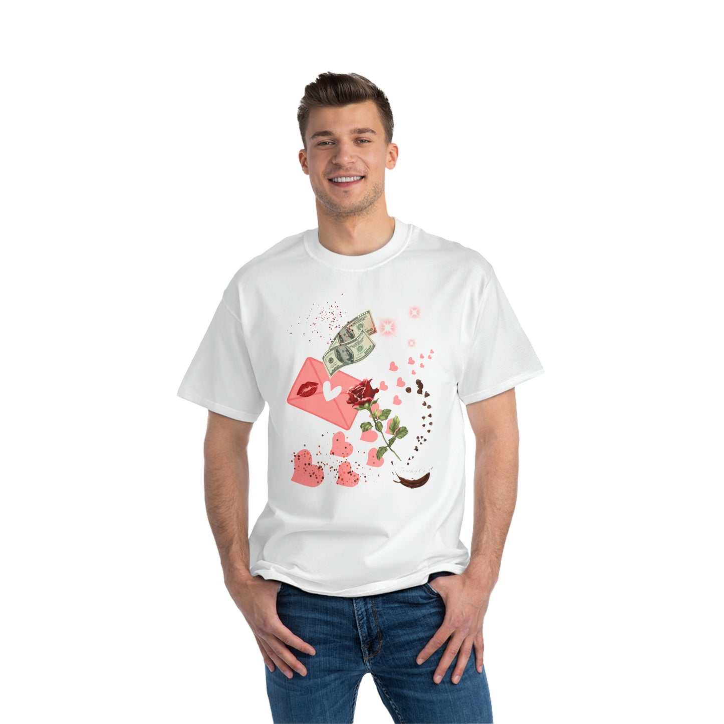 Money Heart, Oversized T-Shirt