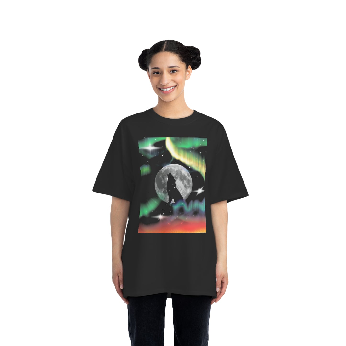 Northern Lights Vibe, Oversized T-Shirt