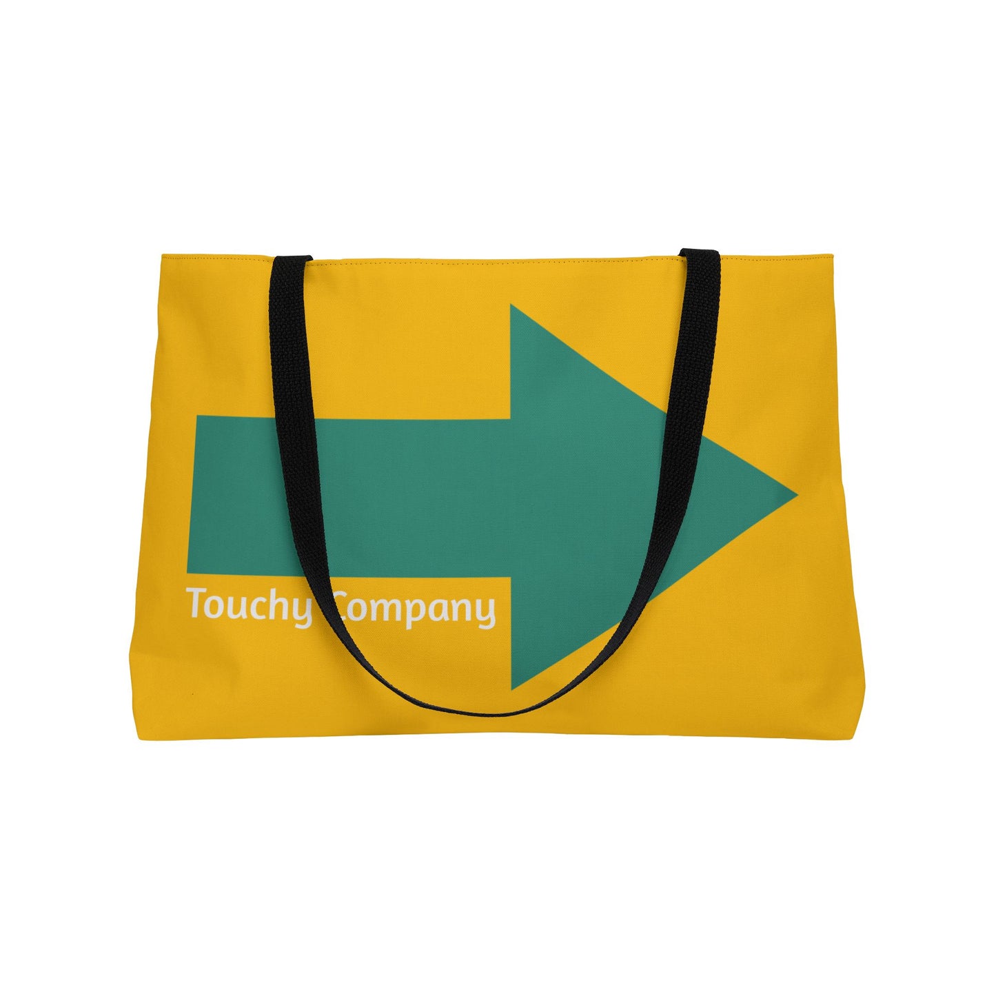 Bold Arrow Weekender Tote Bag/White | Travel Style for Adventure Lovers