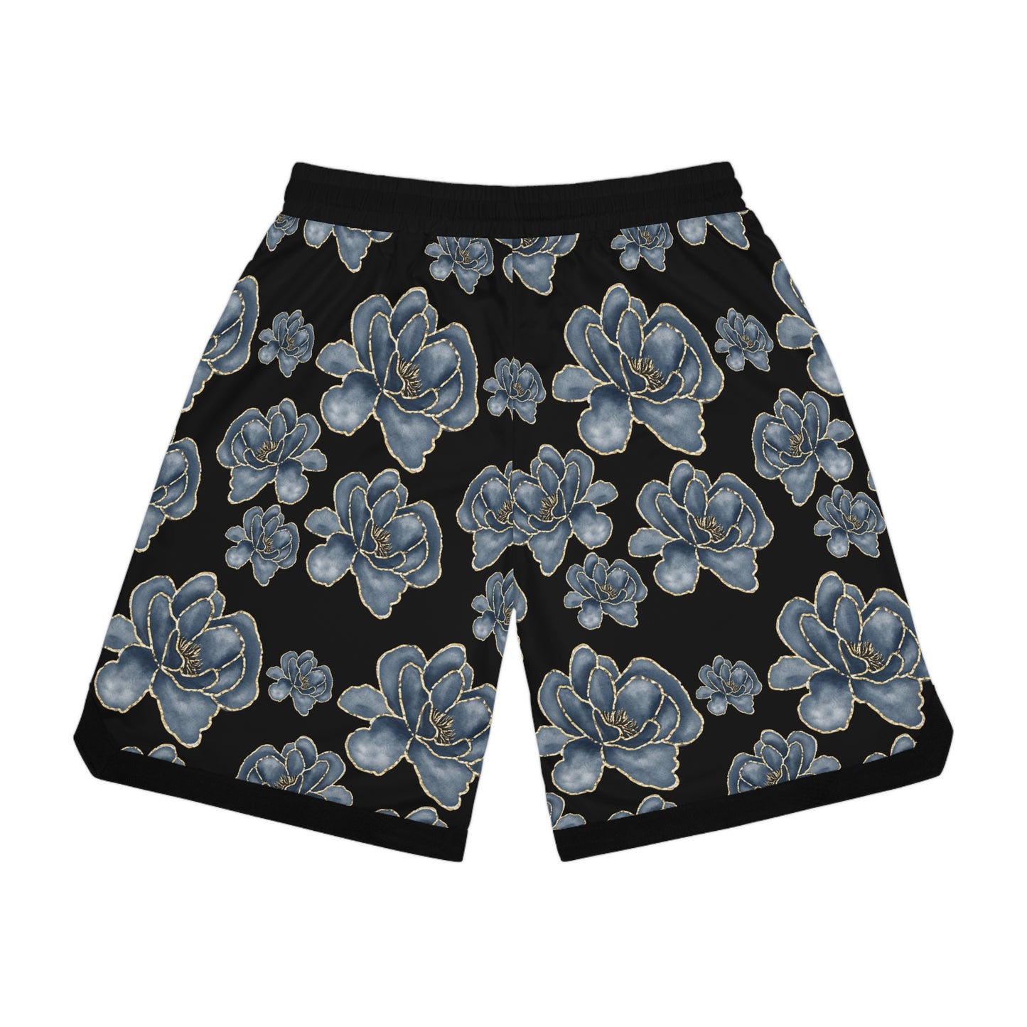 Denim Rose Basketball Rib Shorts