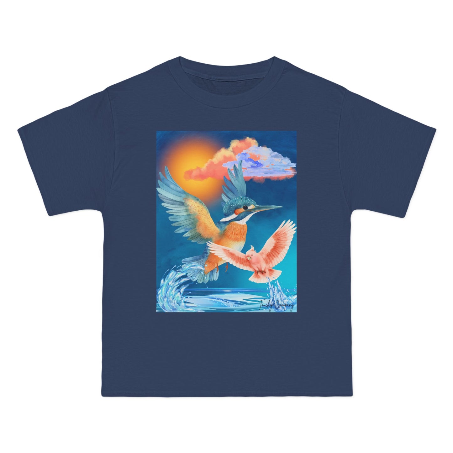 Colorful Kingfisher Graphic T-Shirt for Nature Lovers