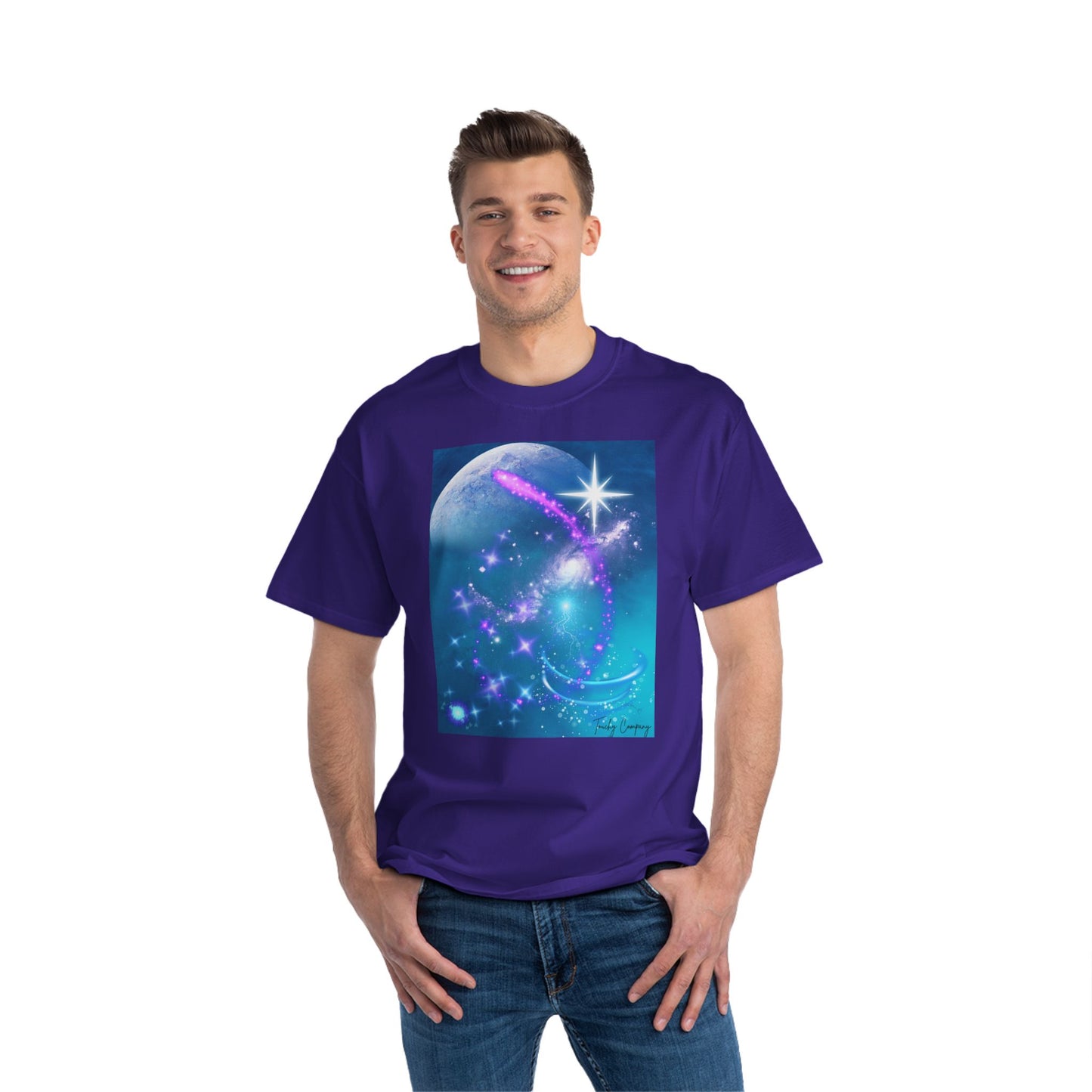 Cosmic Dream Short-Sleeve T-Shirt - Graphic Tee for Galaxy Lovers