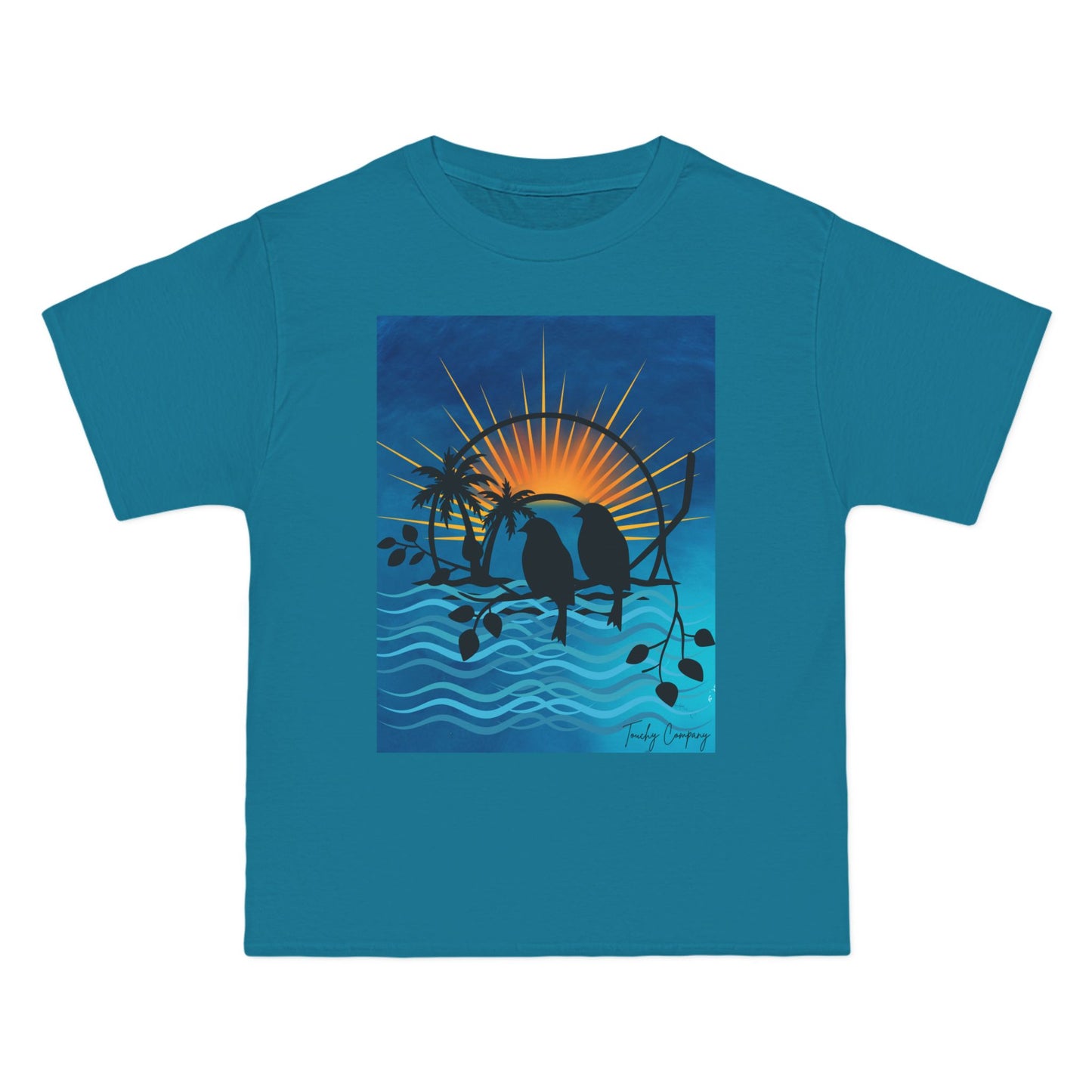 Tropical Sunset Graphic T-Shirt for Beach Lovers