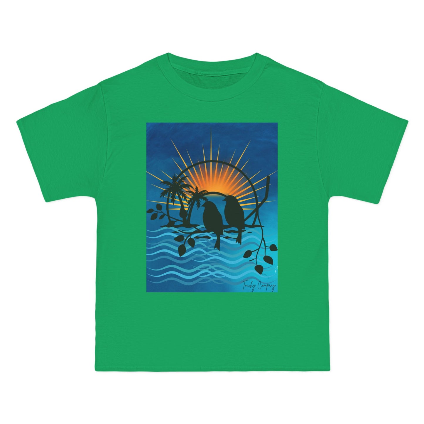 Tropical Sunset Graphic T-Shirt for Beach Lovers