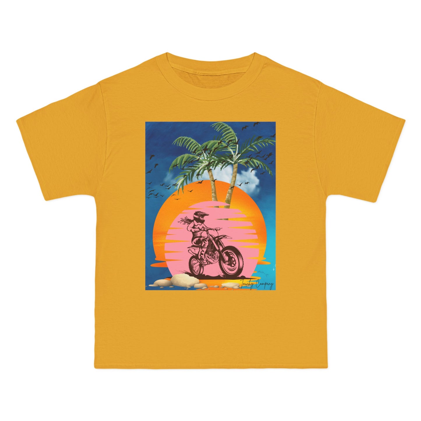 Vintage Sunset Motorcycle Graphic T-Shirt