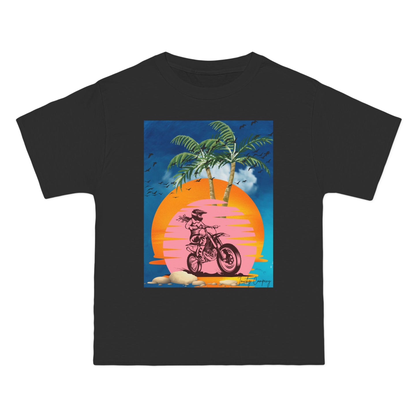 Vintage Sunset Motorcycle Graphic T-Shirt