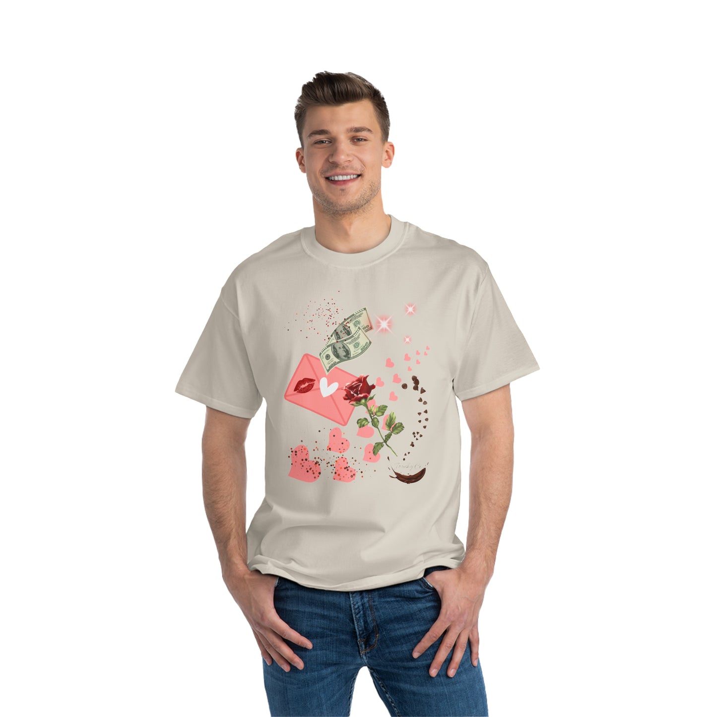 Money Heart, Oversized T-Shirt